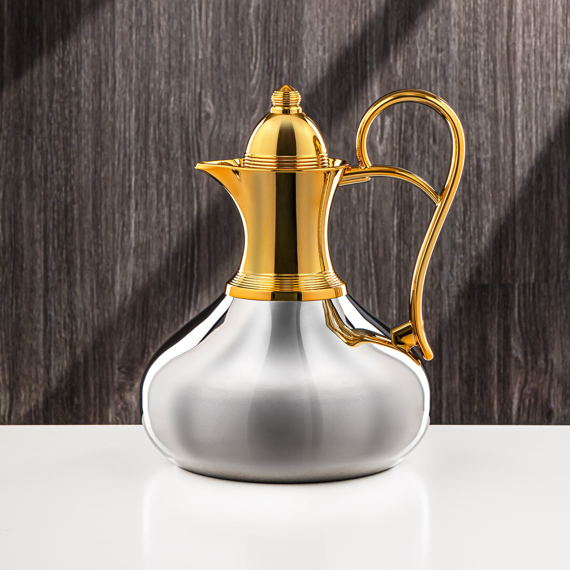 Almarjan 13 Pieces Tea Set Silver & Gold - 13-SS-Queen-10T GS