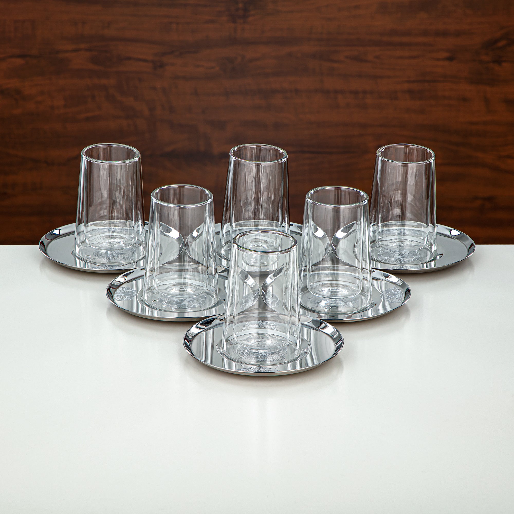 طقم ترامس المرجان 20 قطعة | فضي 1L + 1L (GOK-S-S-S + 18PCS-12257-3) – تقديم أنيق | التجمعات، المناسبات الخاصة، رمضان، عيد