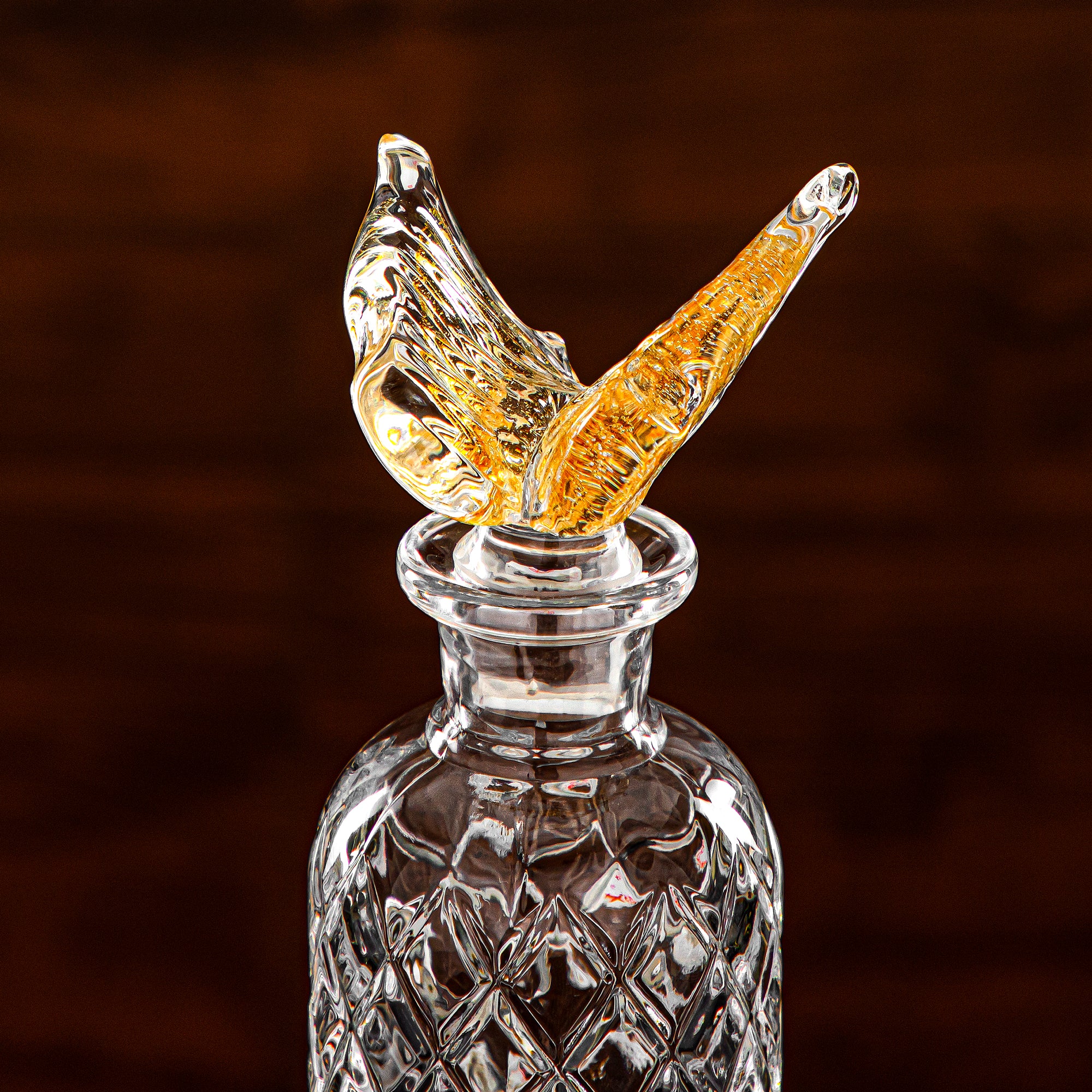 Almarjan Perfume Bottle 140ML Glass Clear & Amber (42304-111-BA) The Art of Oud