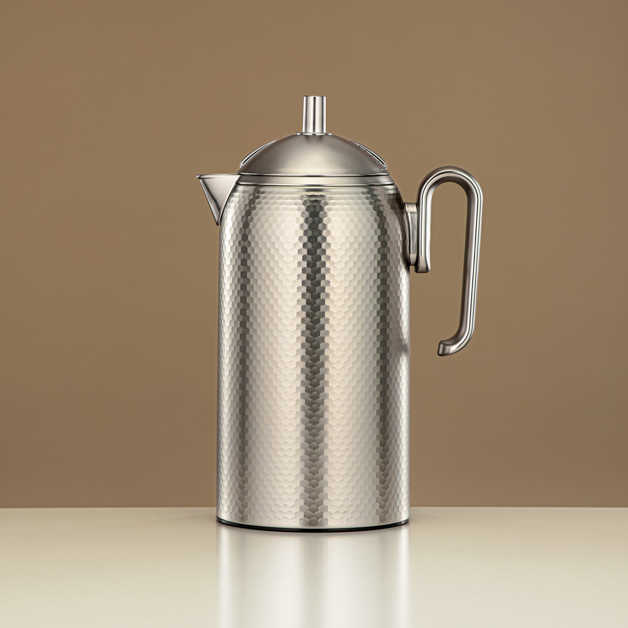 Almarjan Vacuum Flask 1L Matt Nickel