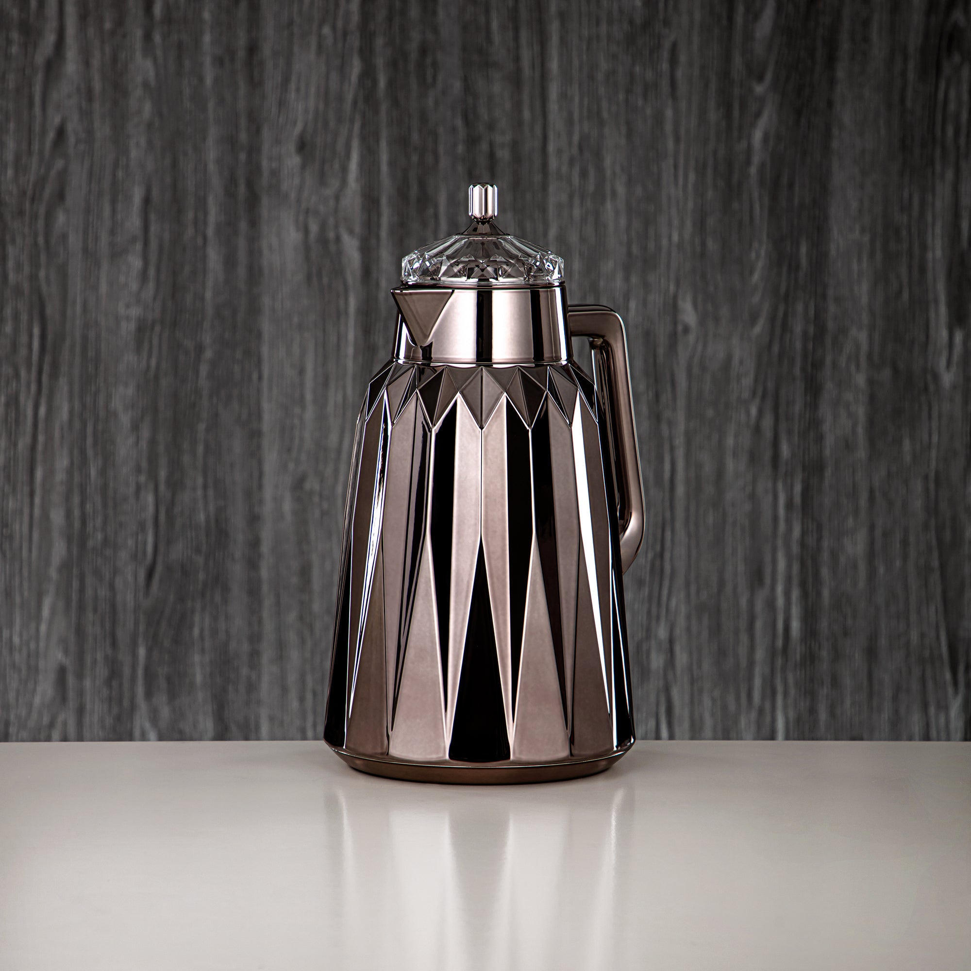 ألمرجان طقم ترامس - 1 لتر + 1 لتر، ABS، رمادي مسدس، تشطيب مرآة | FG209AB-100 GBL