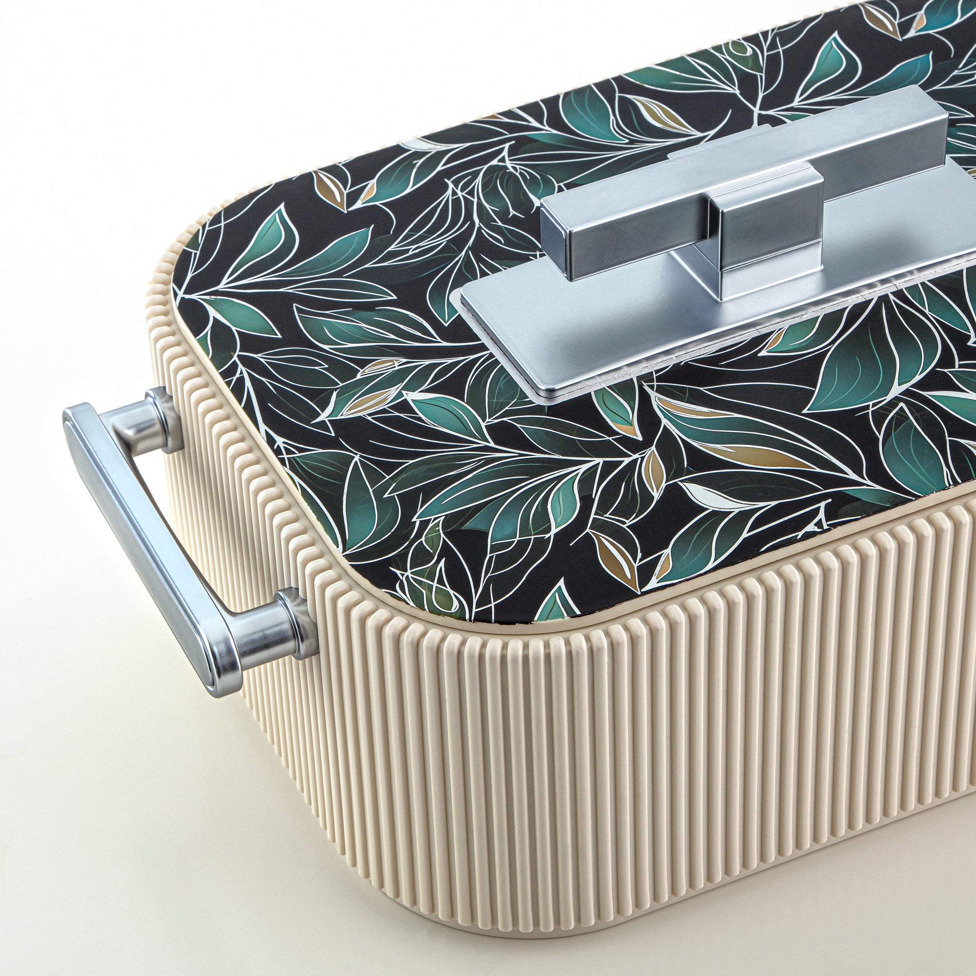 حرارات المرجان ABS، 4000 مل، بيج مزهر وفضي مطفي (HP06-400SP-AZ03S) - تقديم أنيق