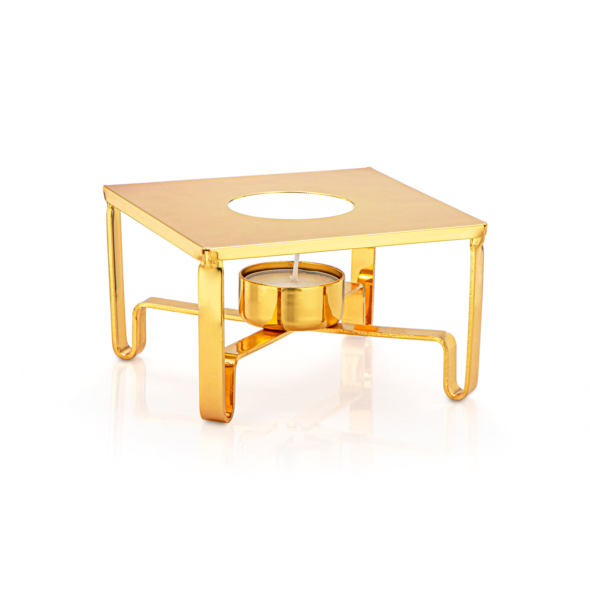 سخان المرجان للشاي والقهوة 12 سم ذهبي - HT220940