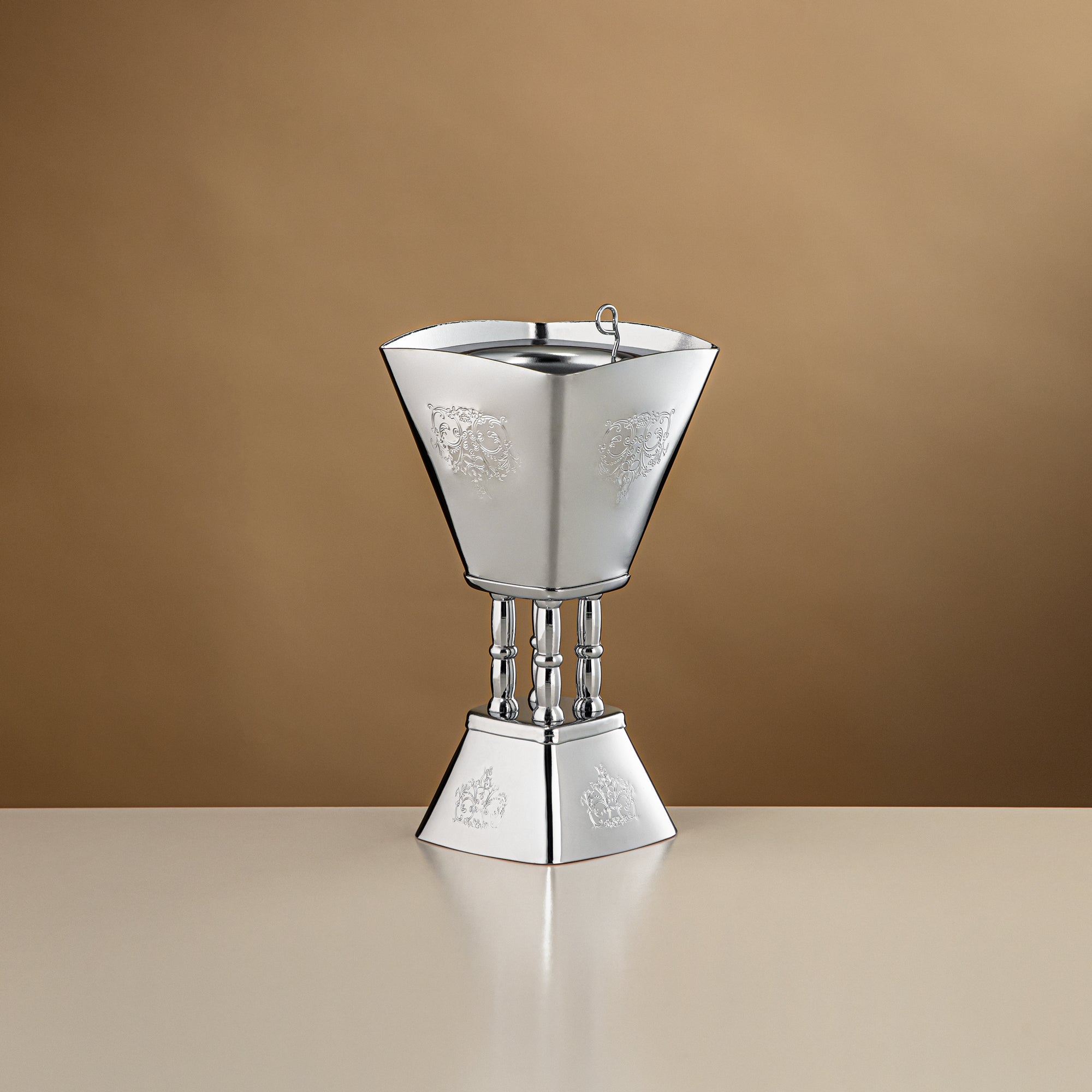 المرجان مبخرة 20 سم فضي لامع - HT2506075