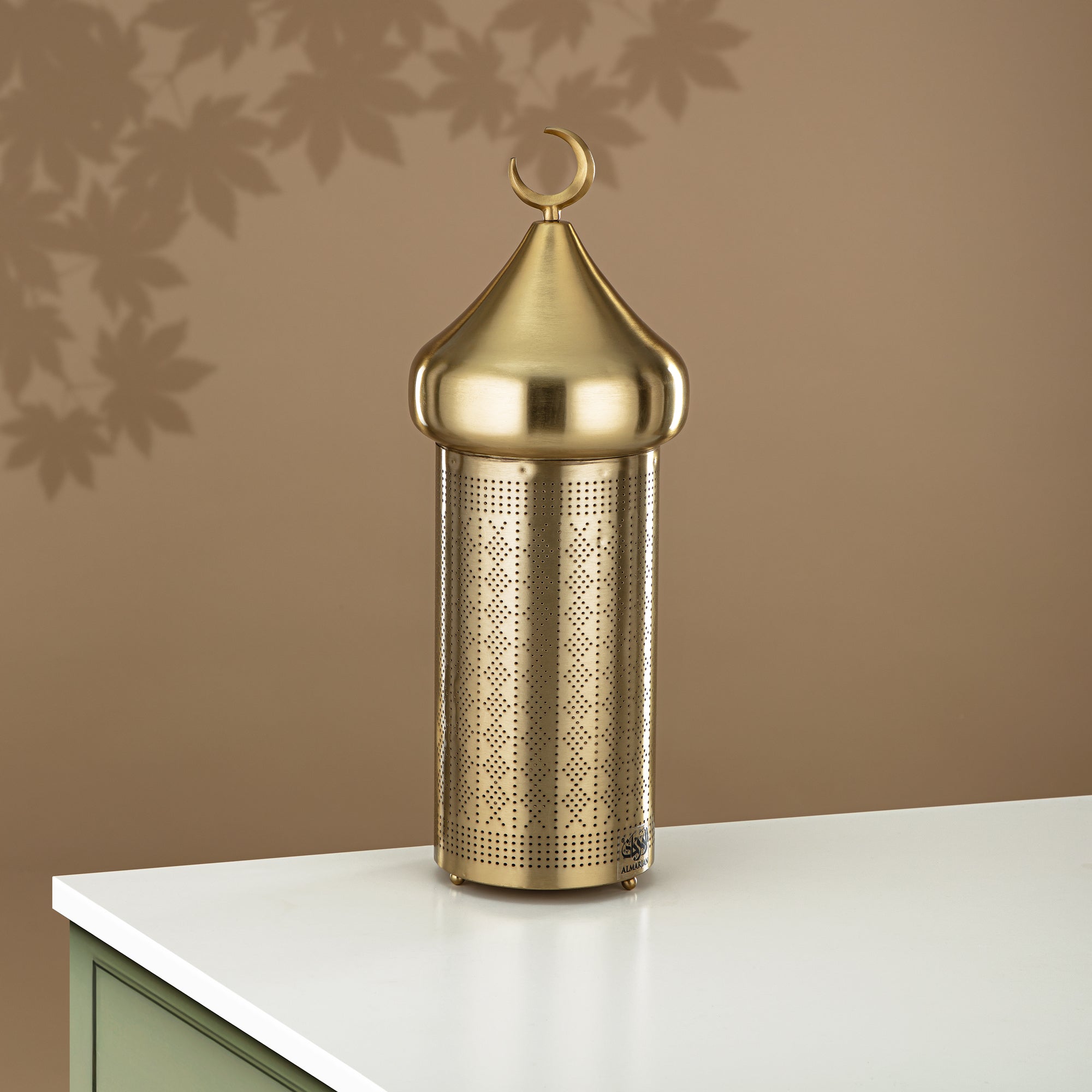 حامل شموع التايلايت من المرجان، 47 سم، ذهب مات (MD-3033 A) - زينة رمضان