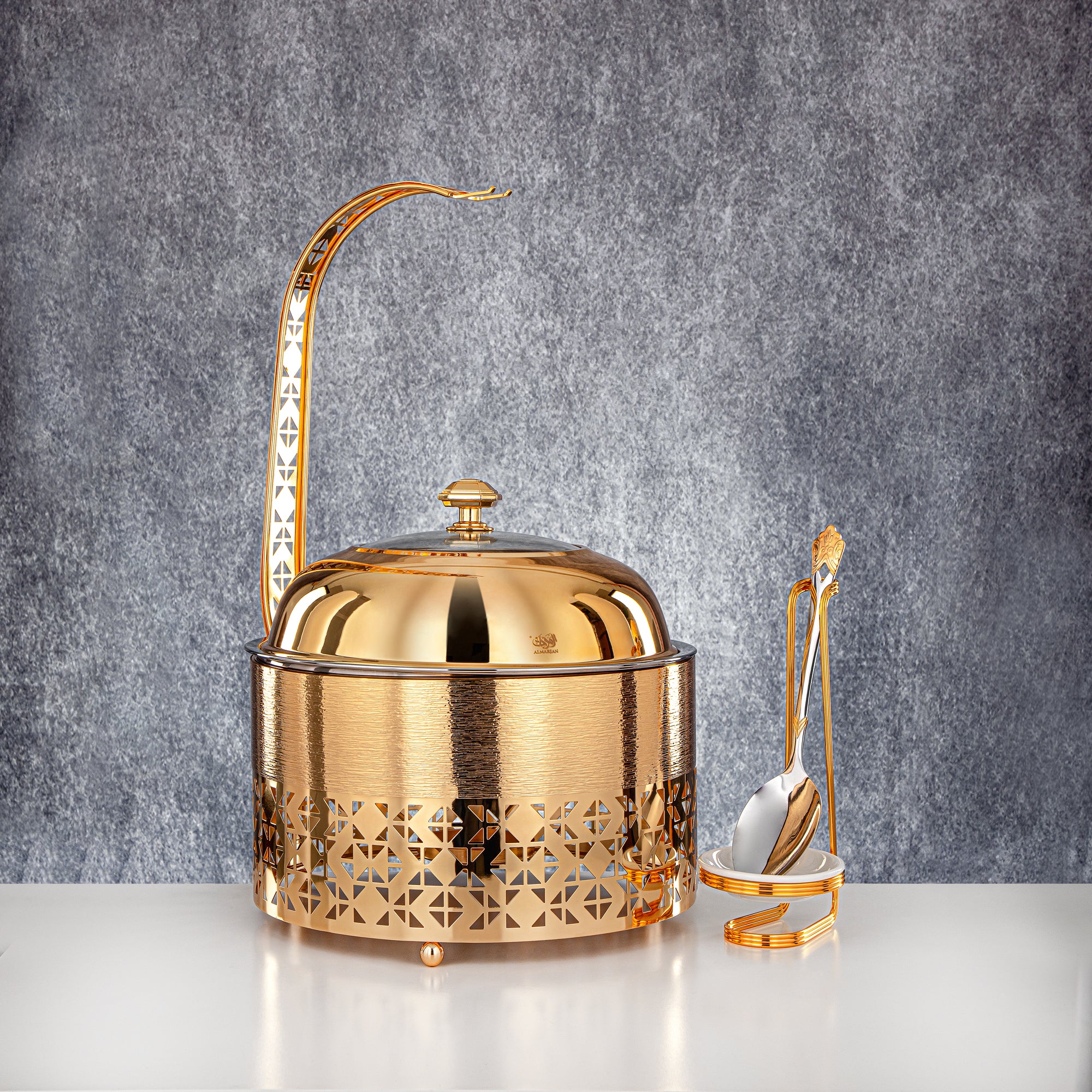 Almarjan 3000 ML Chafing Dish Gold - STS0013333