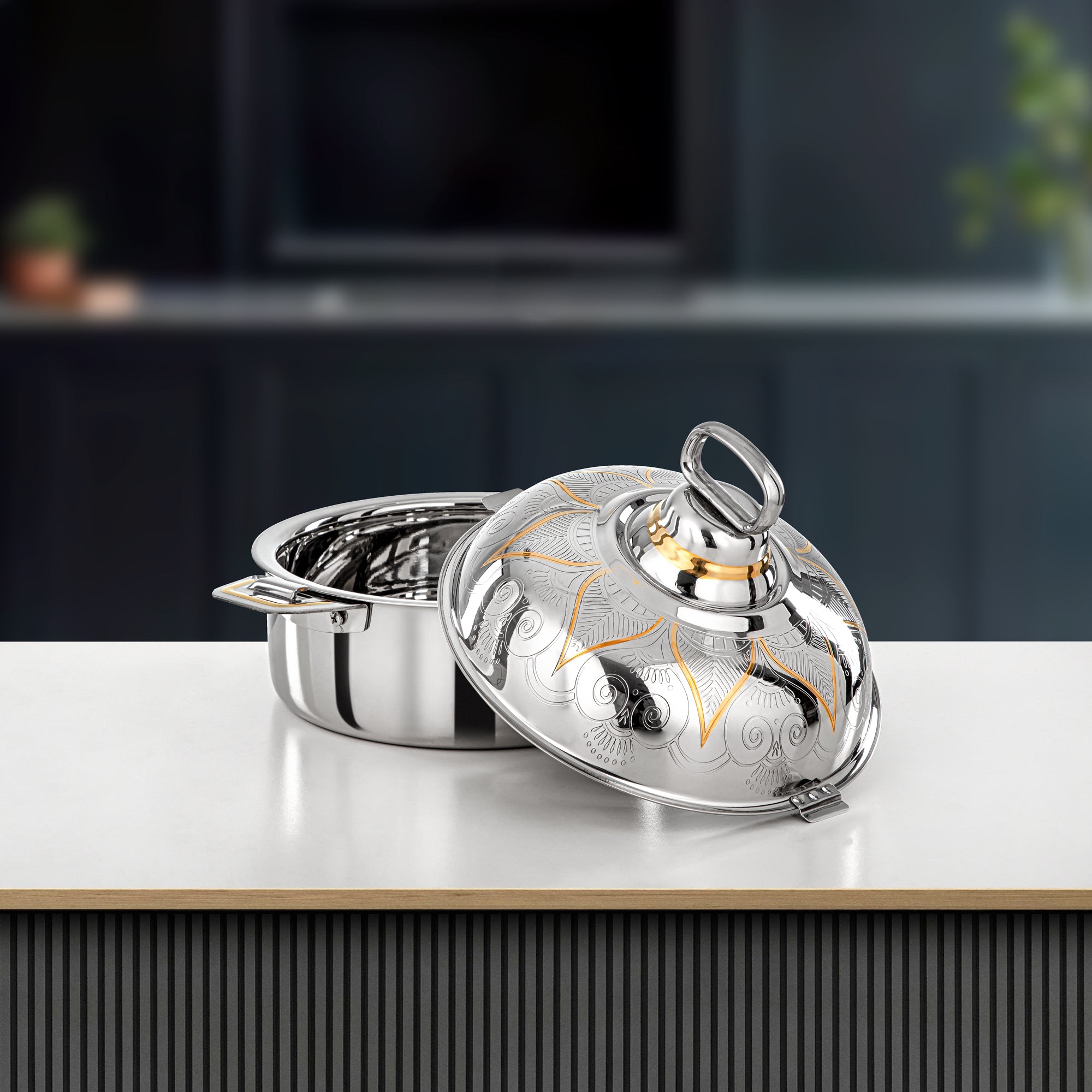 حرارات المرجان 25 سم فضي وذهبي