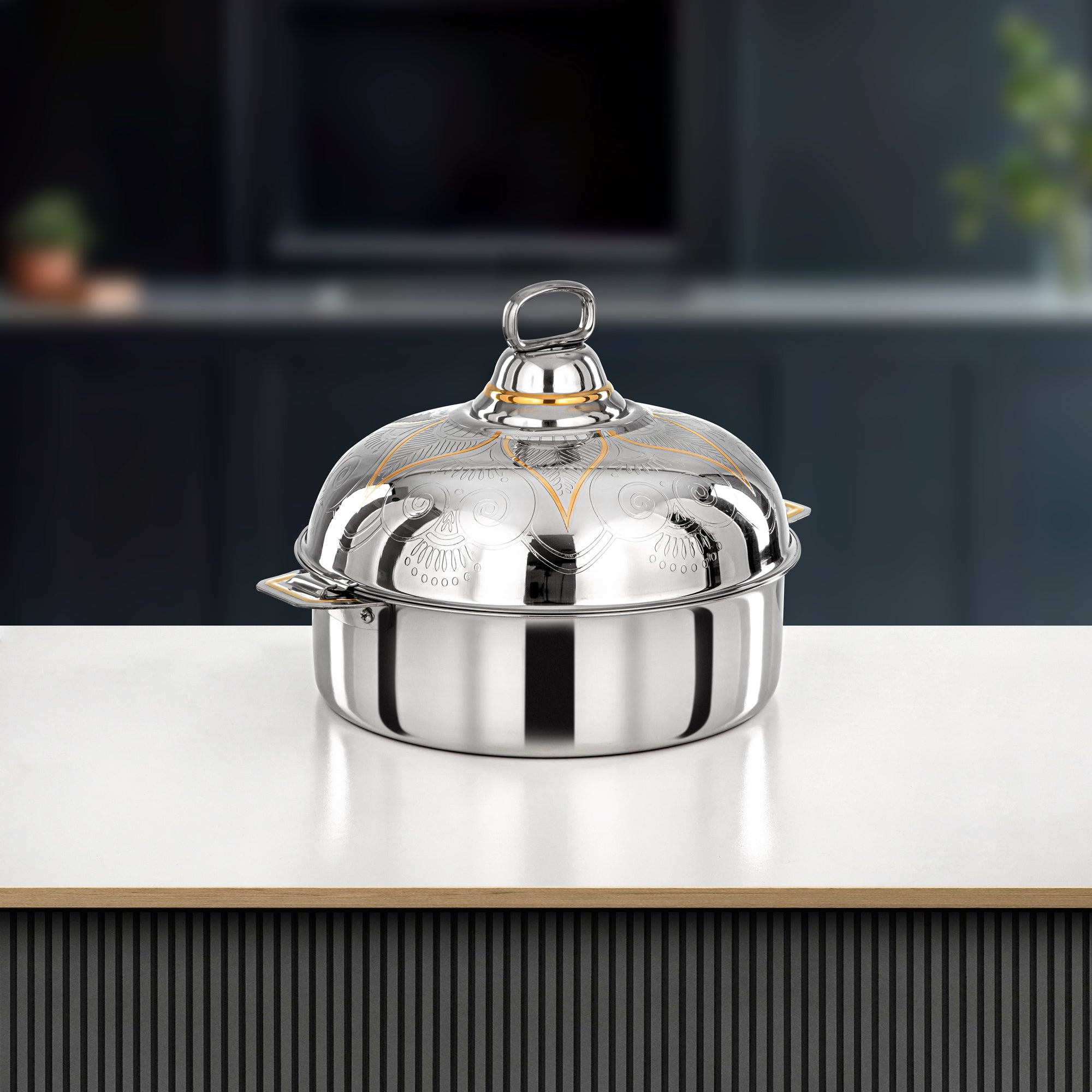 حرارات المرجان 30 سم فضي وذهبي