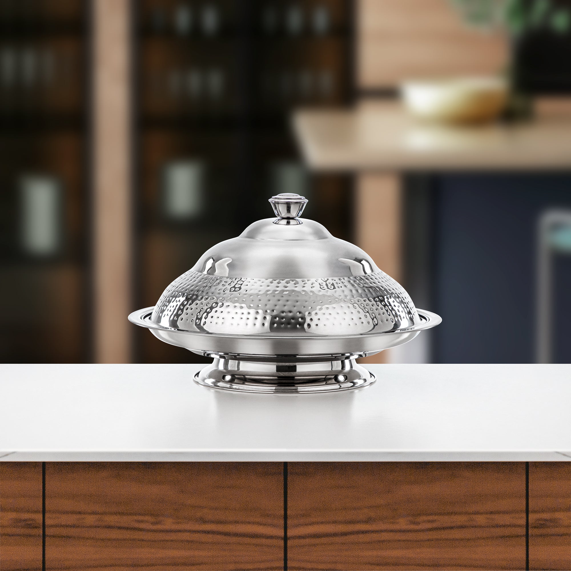 Almarjan Koozy Tray 45 cm Silver (H25M20)