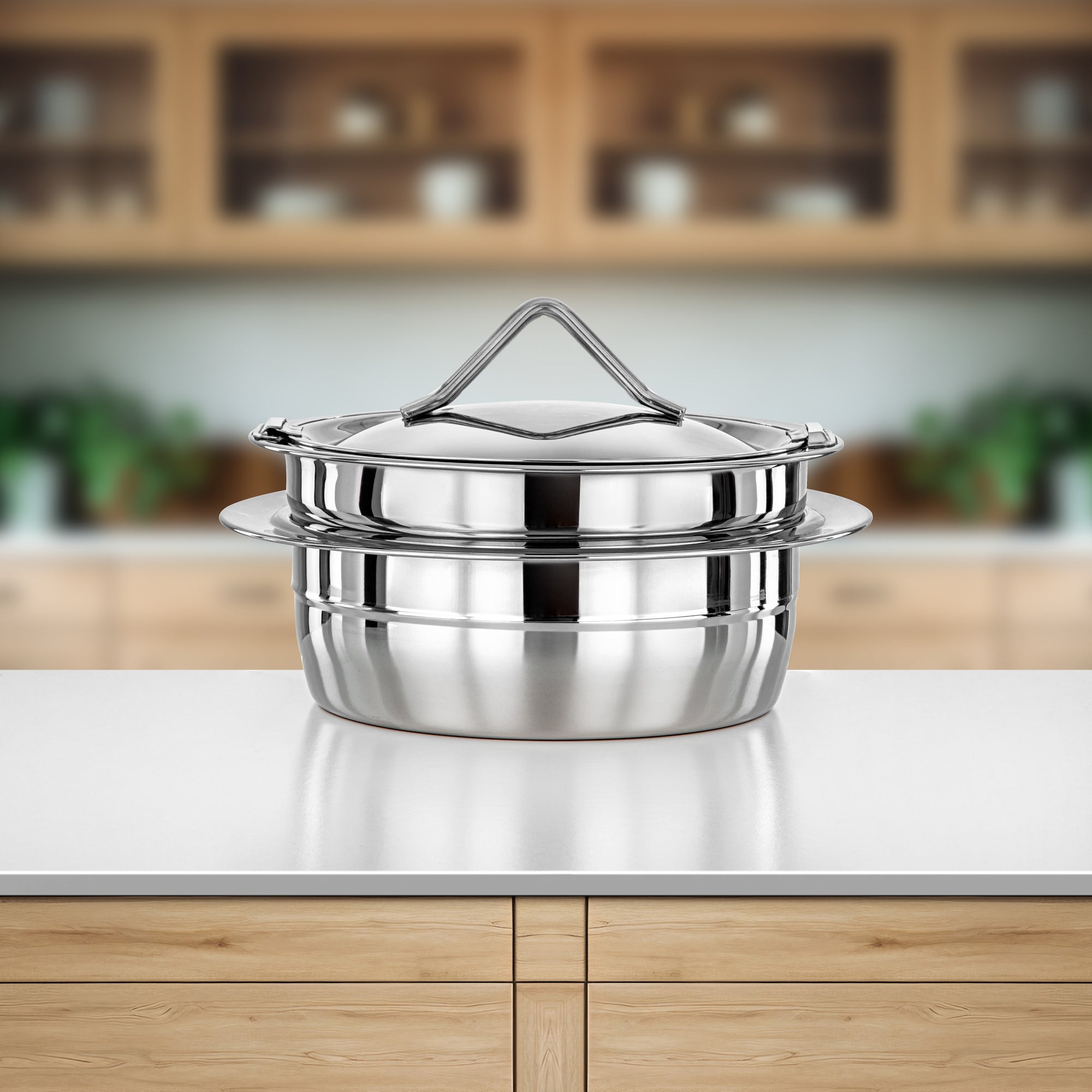 المرق الساخن حرارات المرق الساخن ستانلس ستيل، 25 سم (3000 مل)، فضي (H25P6) - مجموعة تارا