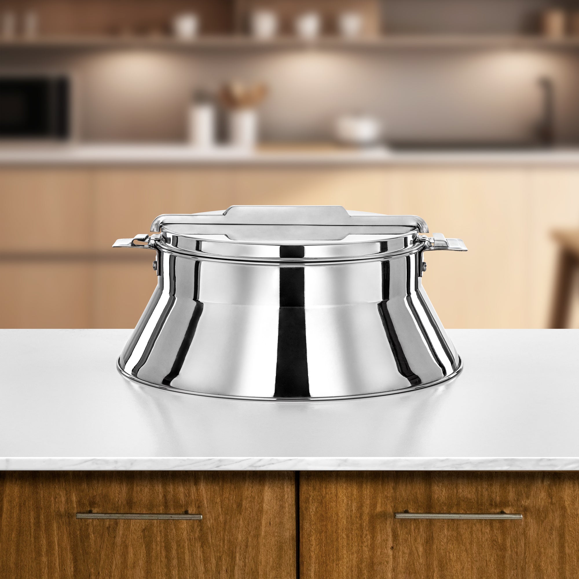 المرقق حرارات ستانلس ستيل، 25 سم (3000 مل)، فضي (H25P8) - مجموعة دلال