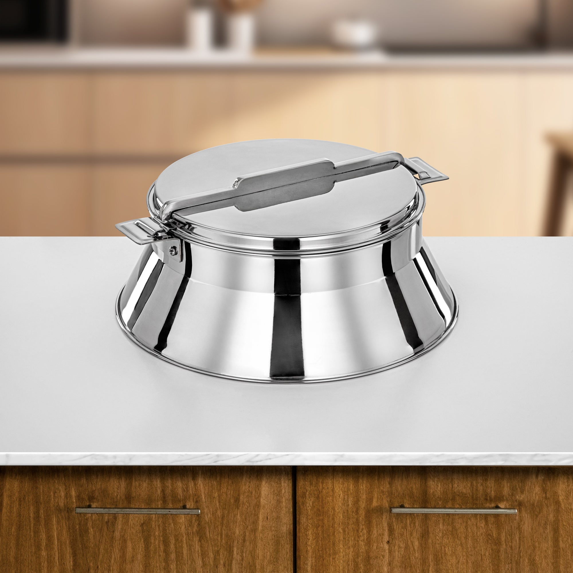 المرقق حرارات ستانلس ستيل، 25 سم (3000 مل)، فضي (H25P8) - مجموعة دلال