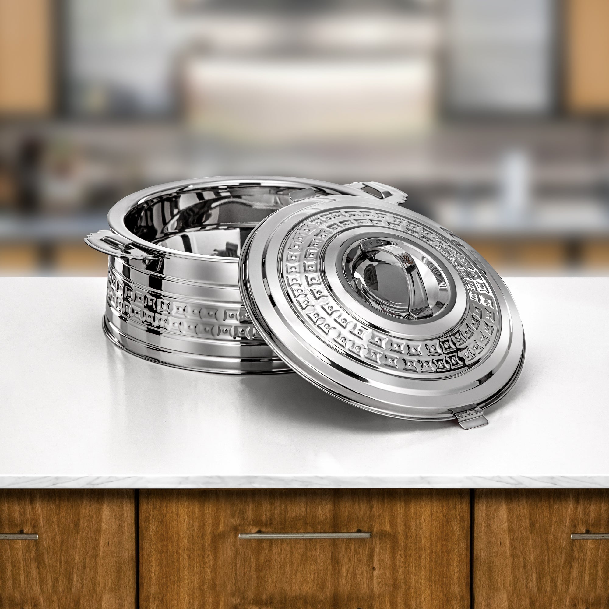 طقم حرارات المرجان روضة ٤ قطع فضي