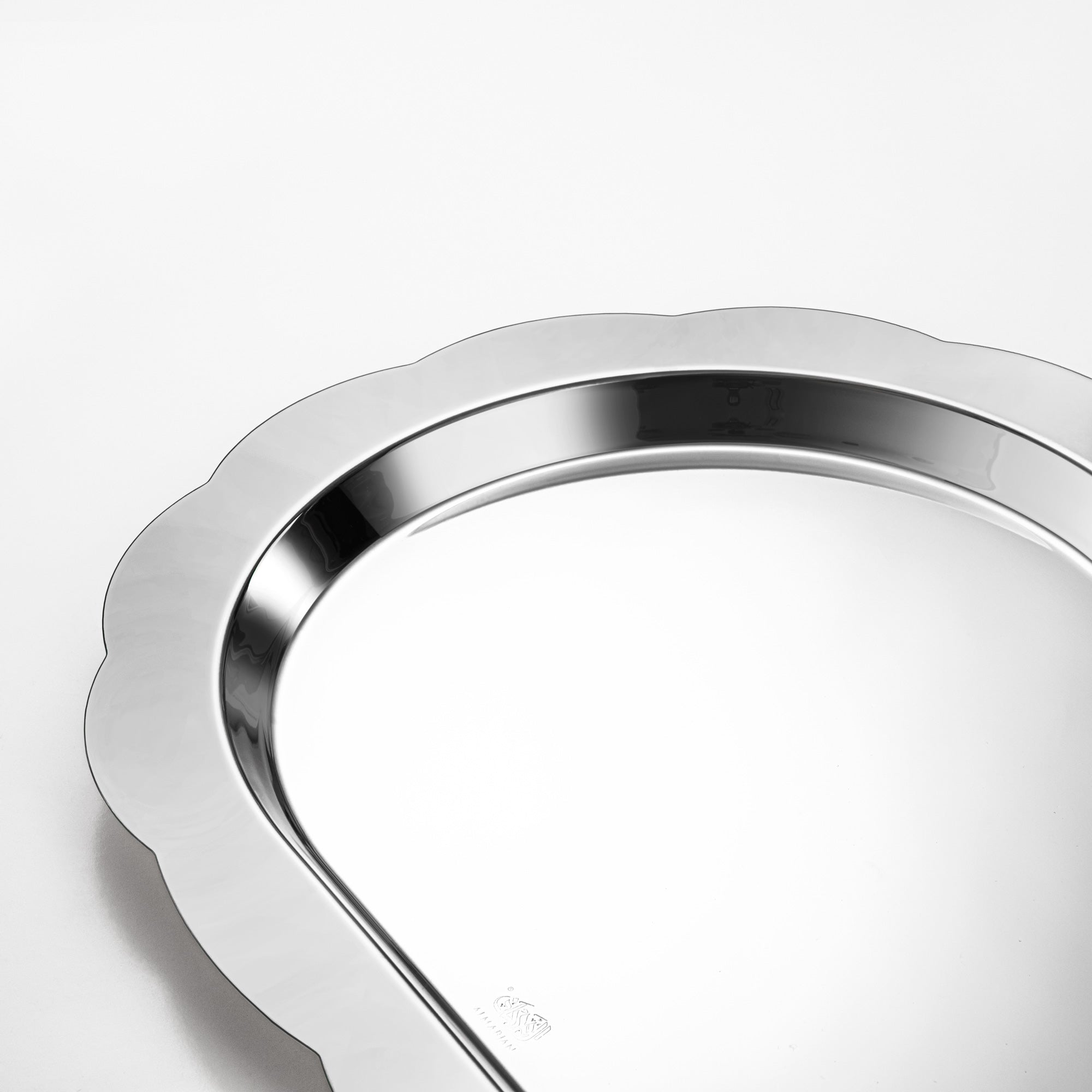 صينية تقديم بيضاوية المرجان جوني ٤٨ سم فضي