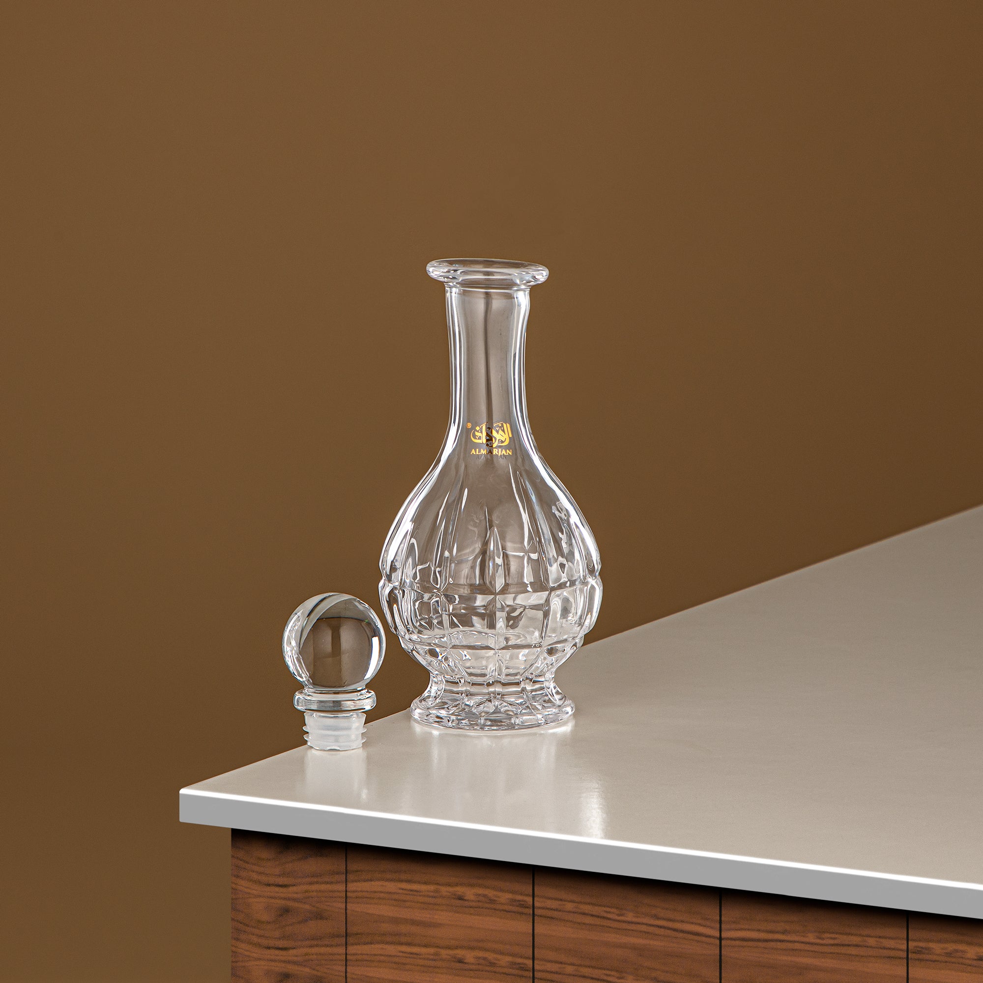 زجاجة عطر المرجان 200 مل (VR-D21-5-Clear) - زجاج بمقبض بجعة | مجموعة البجعة