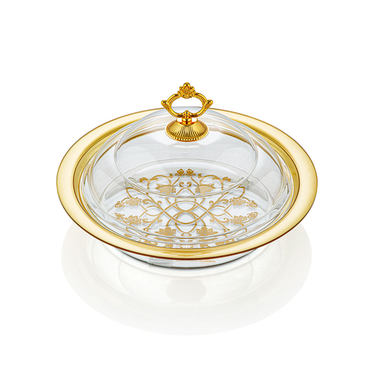 Almarjan Round Acrylic Tray With Cover - ACR1990041 (200)