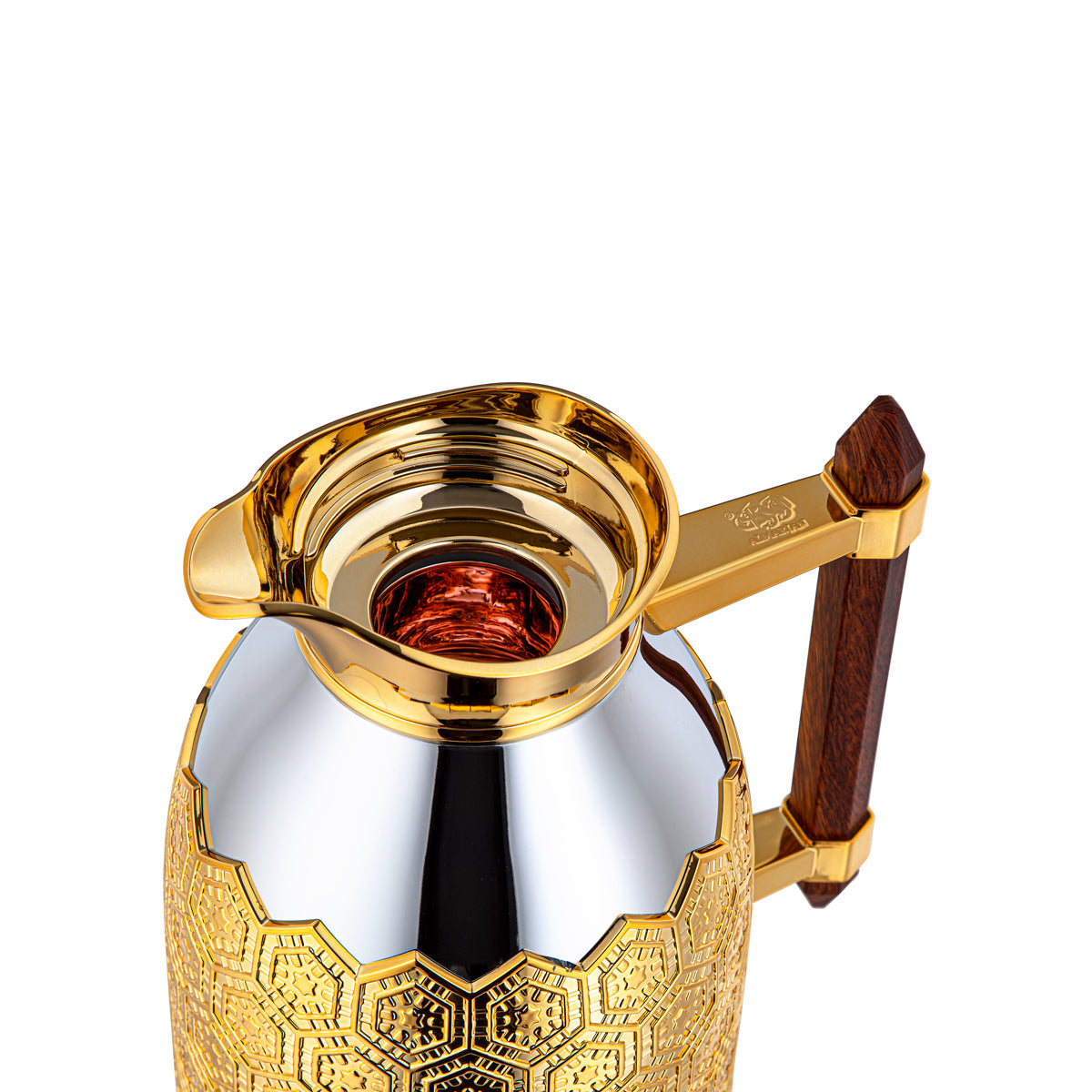 Almarjan 2 Pieces Vacuum Flask Set Silver & Gold - CBL + CBM-CEG