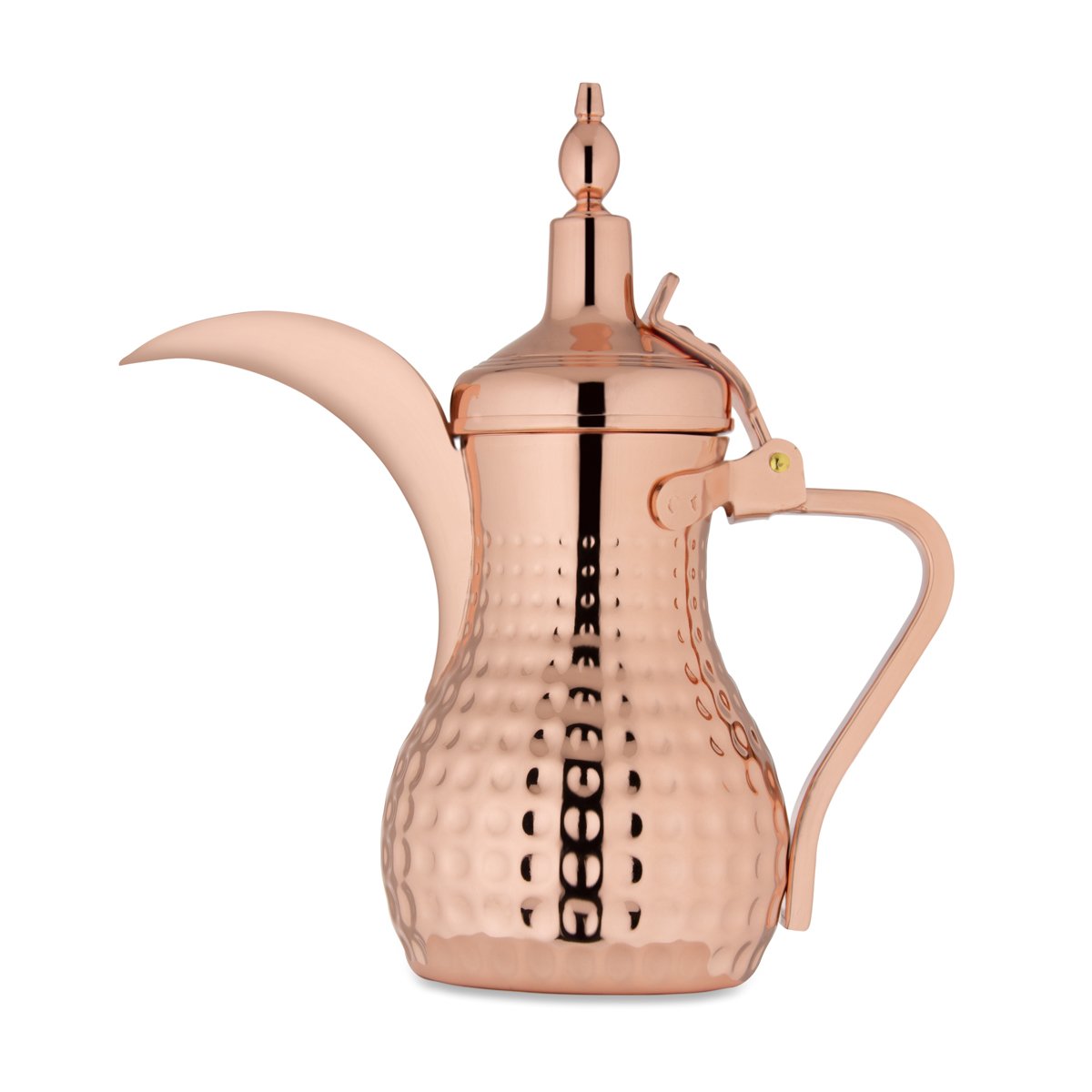 Almarjan 1 Liter Hammered Collection Stainless Steel Dallah Copper - STS0010560