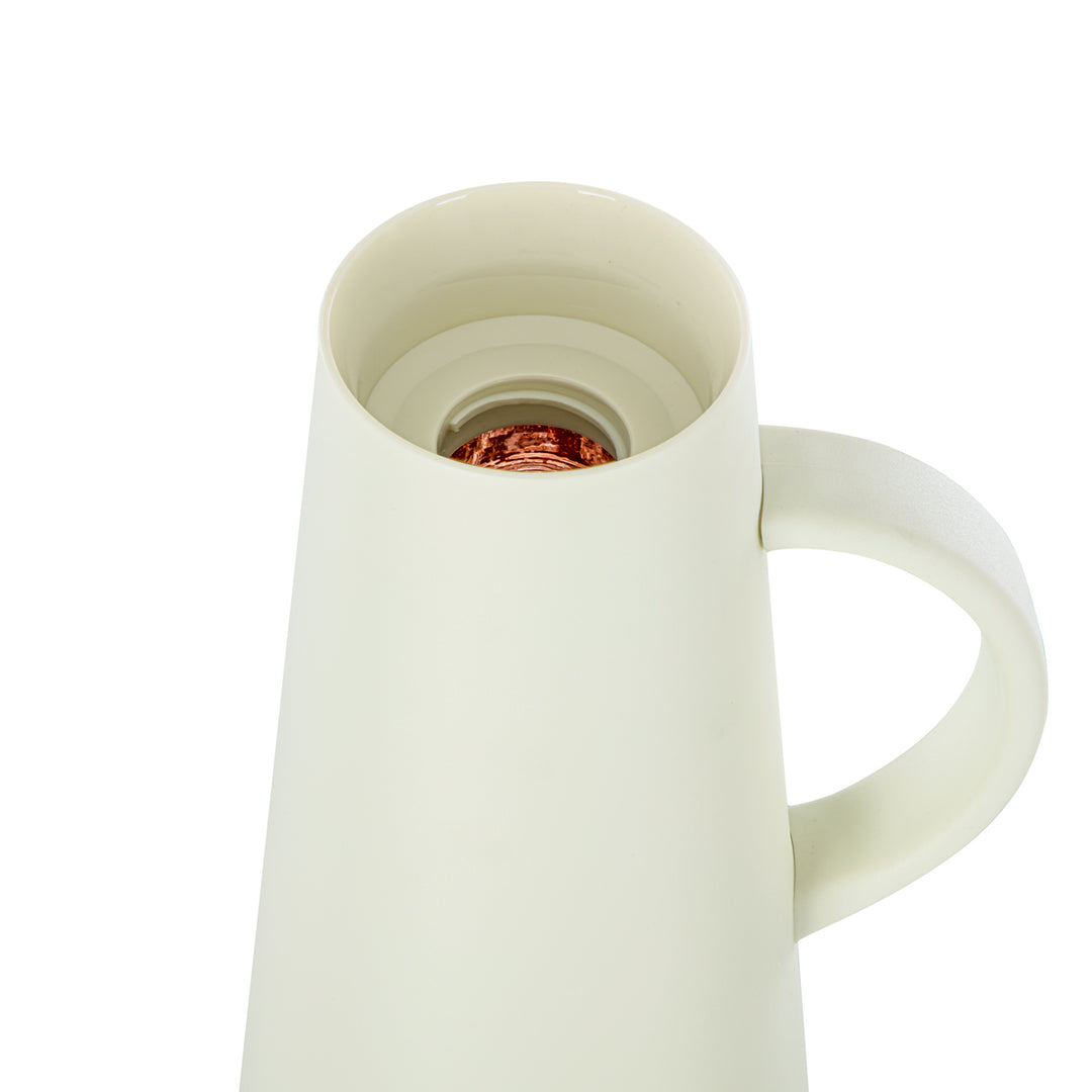 Almarjan 1 Liter Vacuum Flask White & Silver - 75410-WH