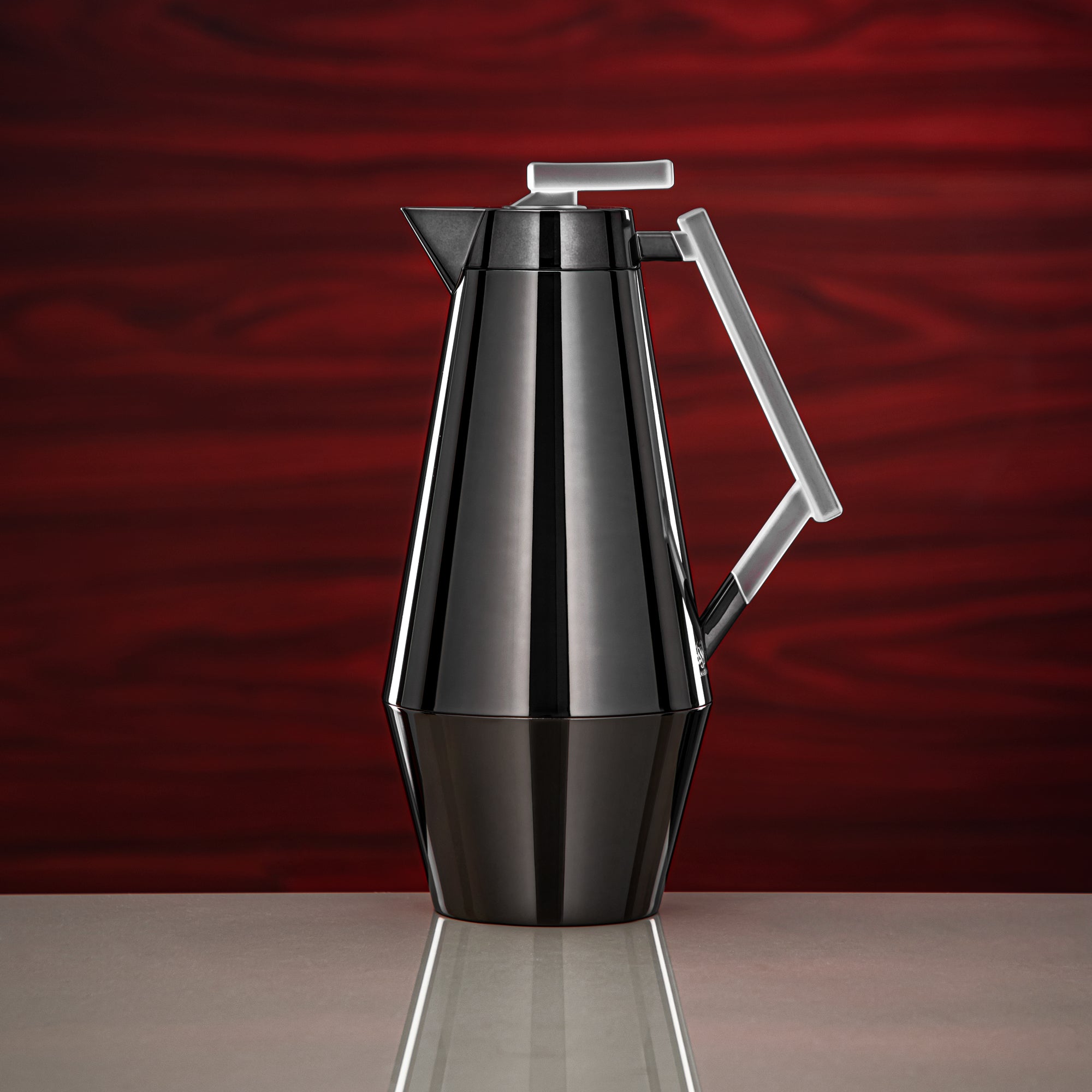 المرجان طقم ترامس 0.7L و1L لون أسود معدني وثلجي