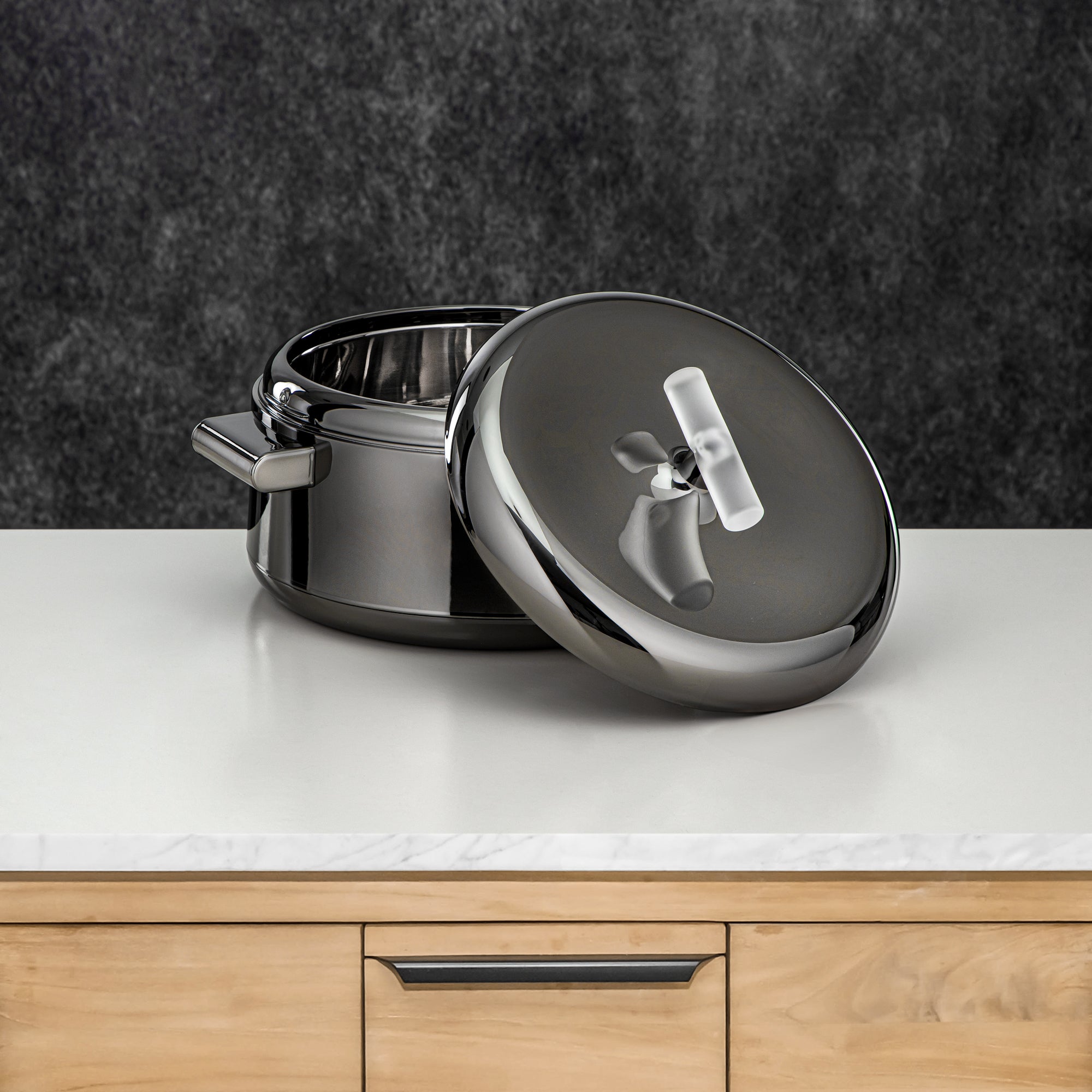 المرجان حرارات Set ABS 1L, 2.5L, 3L Gun black & frost (EL-100/250/300 GBL/FA)