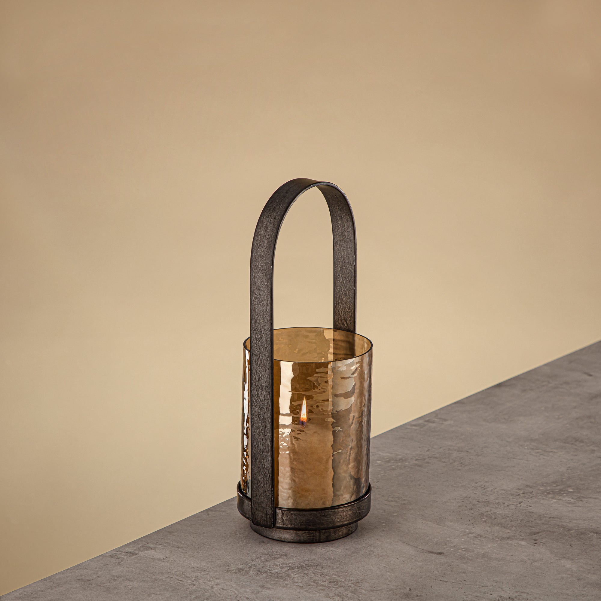 فانوس المرجان هوريكان 32 سم فضي عتيق