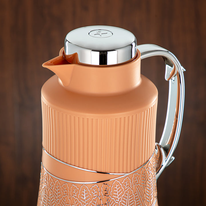 Almarjan 2 Pieces Vacuum Flask Set Peach & Silver - GT112AB-100 NAP/C