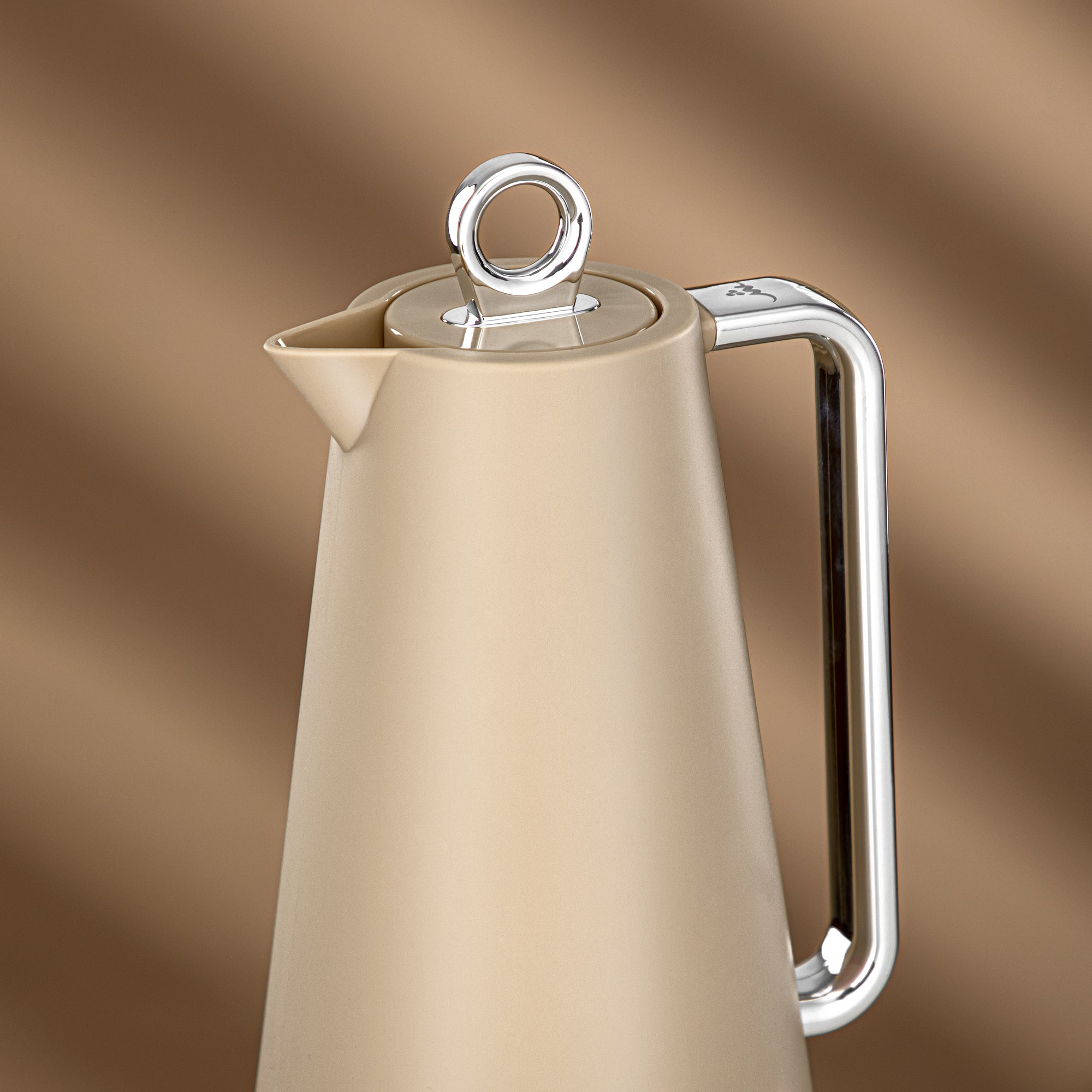 Almarjan Vacuum Flask Set Beige & Silver