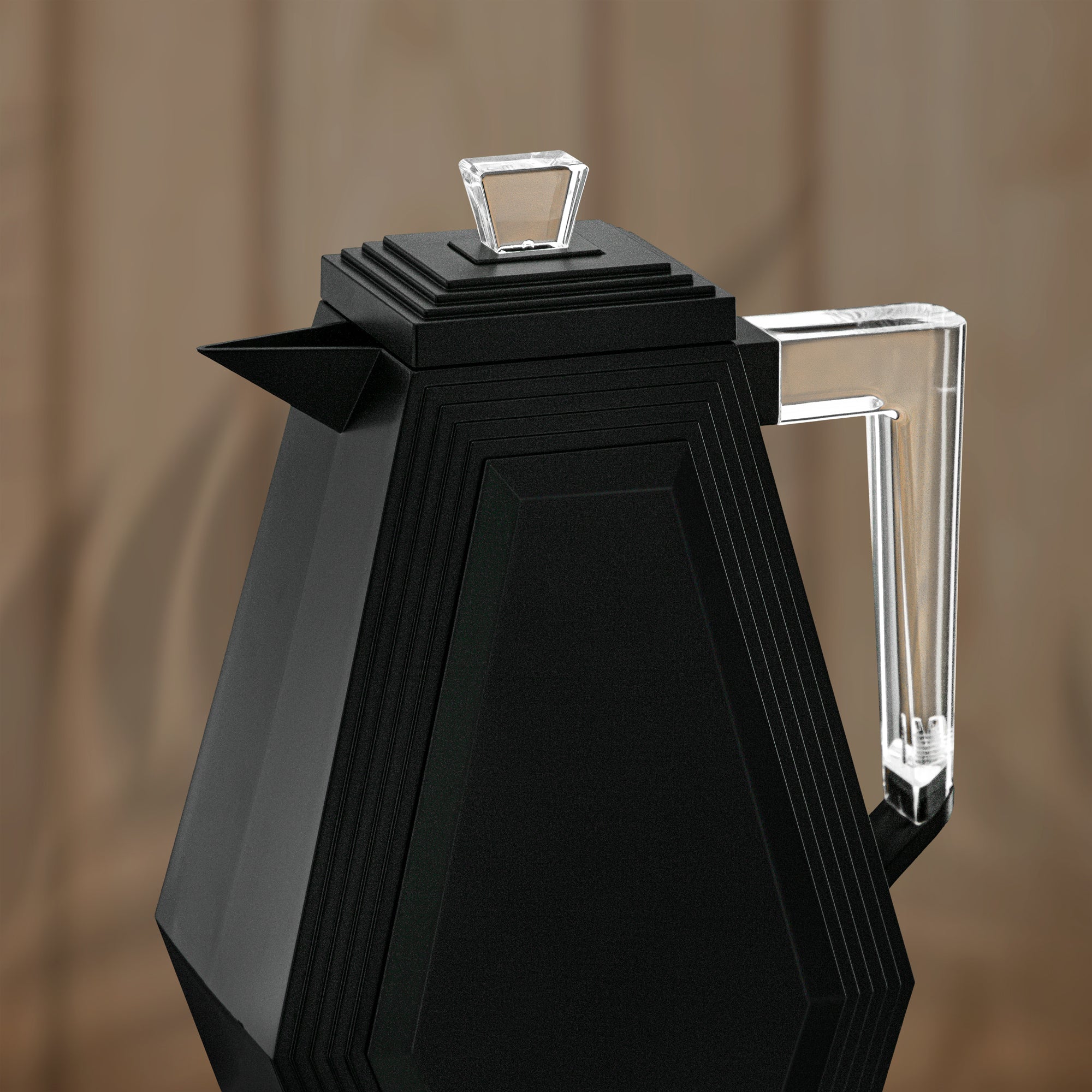 Almarjan Vacuum Flask Set 0.7L + 0.7L Matt Black & Transparent