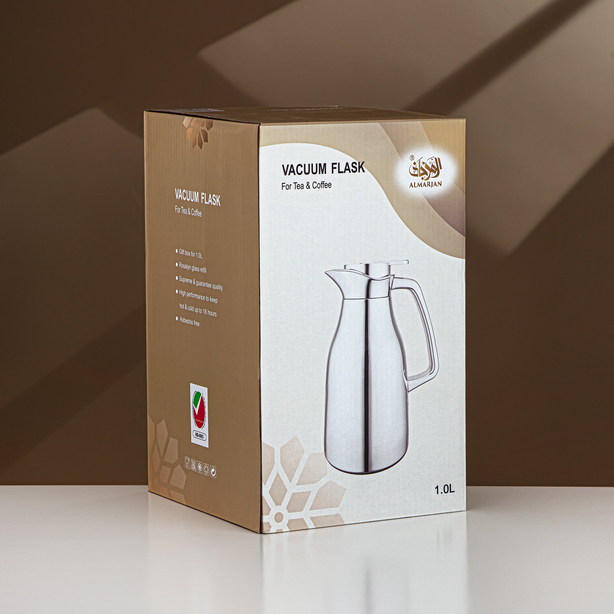 Almarjan 1 Liter Vacuum Flask Gold - RGC-1000C95