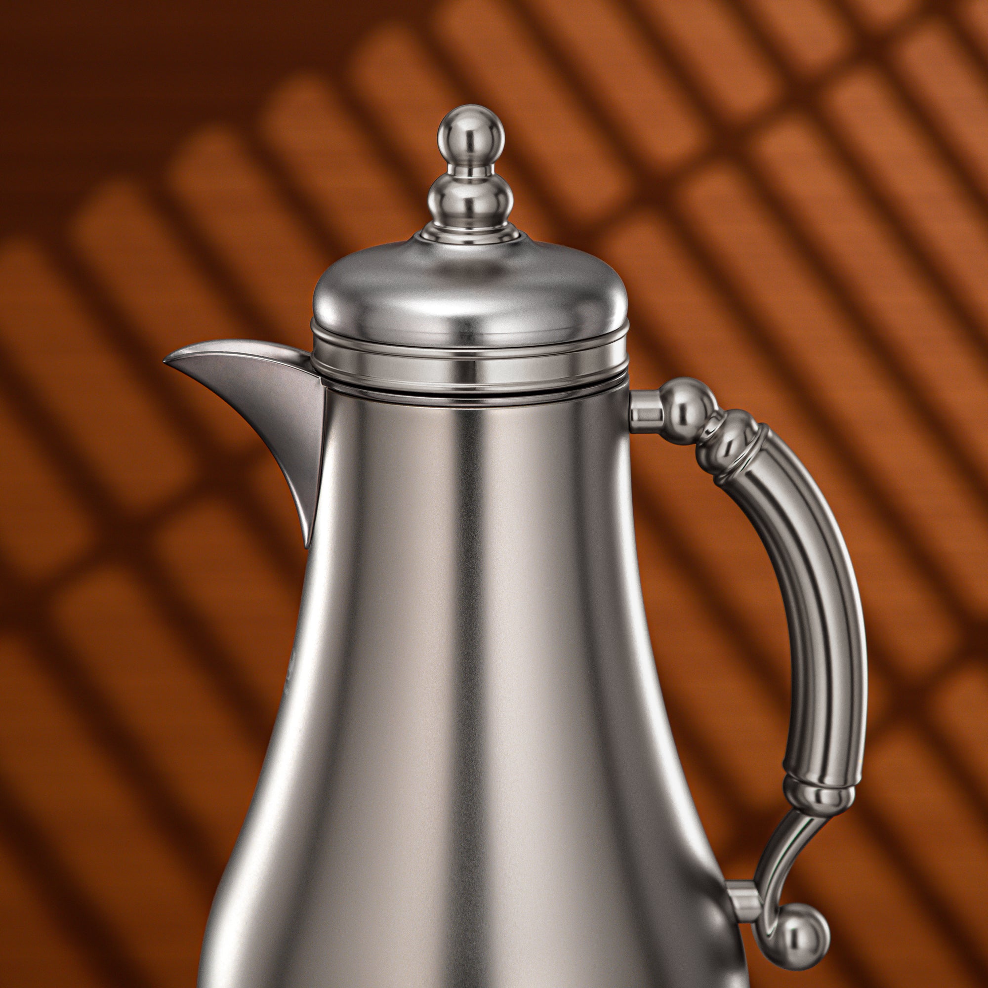 طقم ترامس المرجان ١ لتر + ١ لتر مطفي النيكل