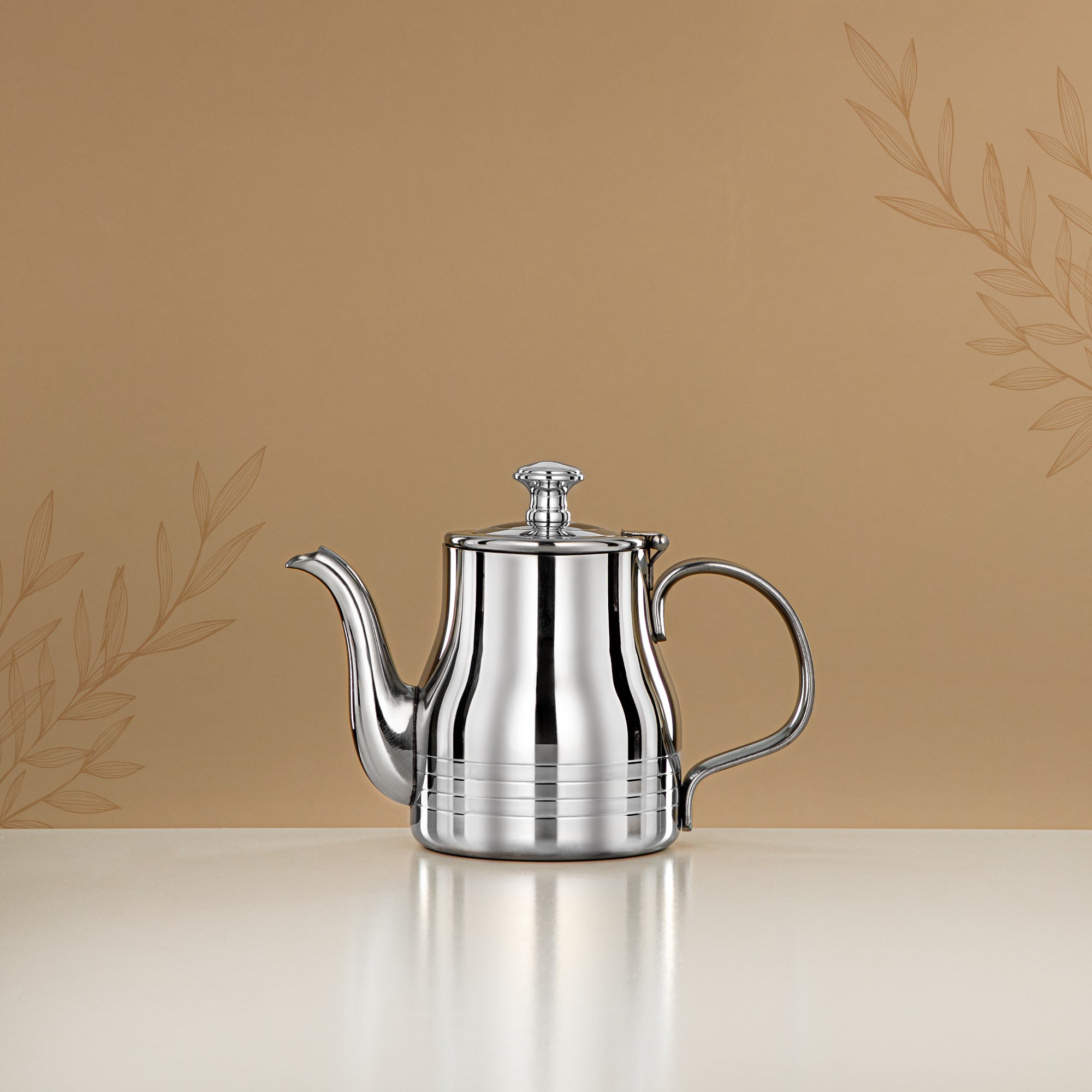 Almarjan Teapot Stainless Steel 0.4L – Elegance