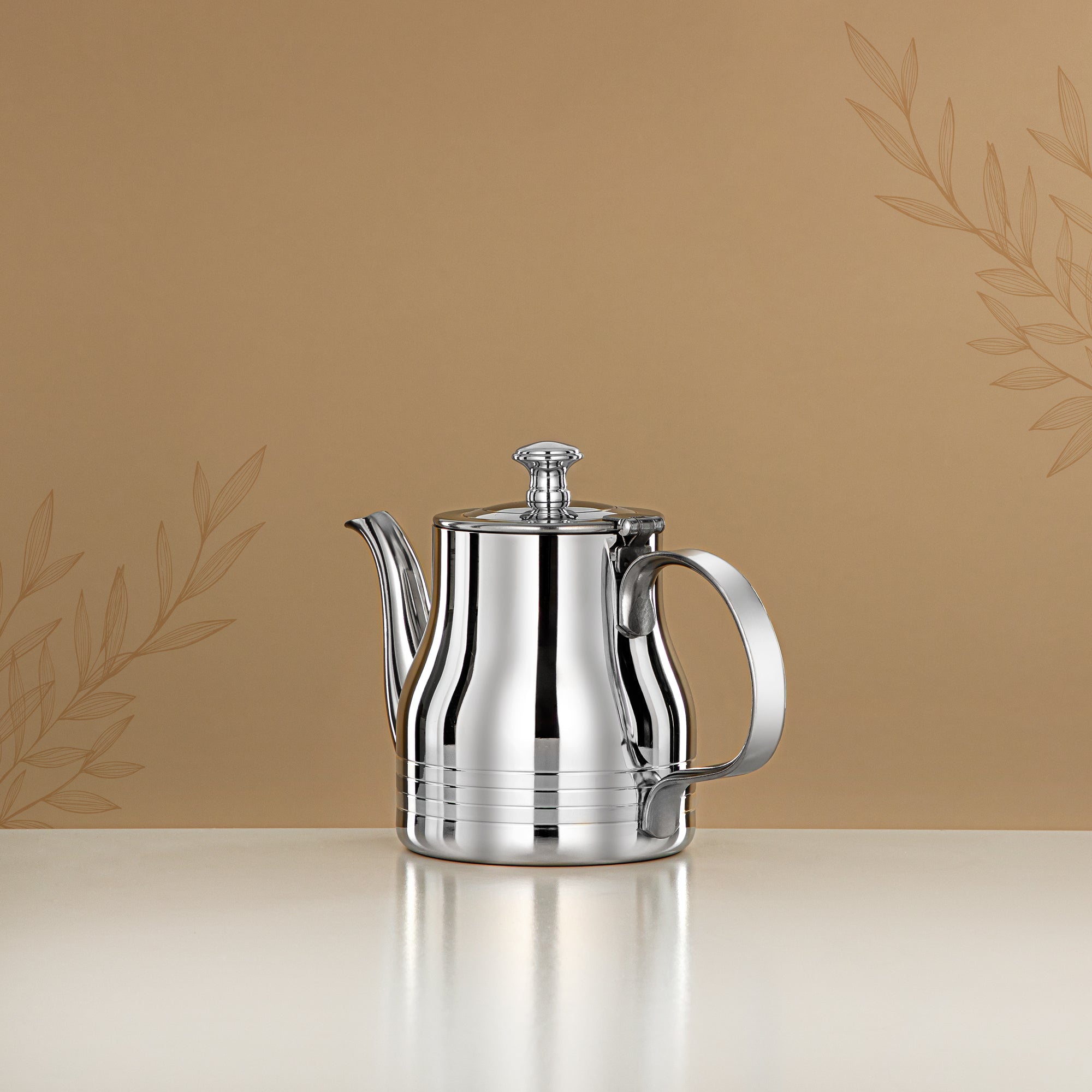 Almarjan Teapot Stainless Steel 0.5L – Elegance