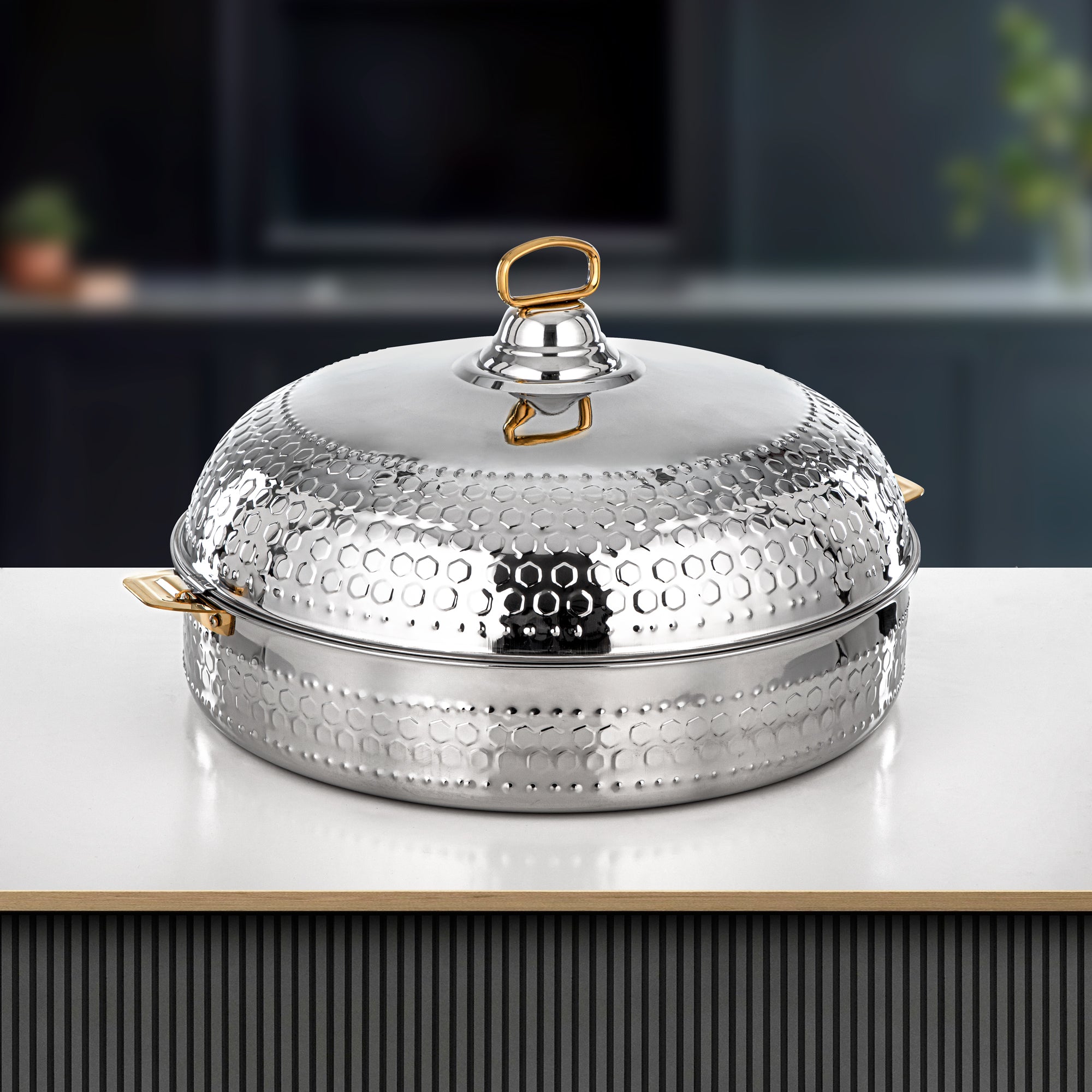 Almarjan Hot Pot 50cm Silver – Diwan Collection
