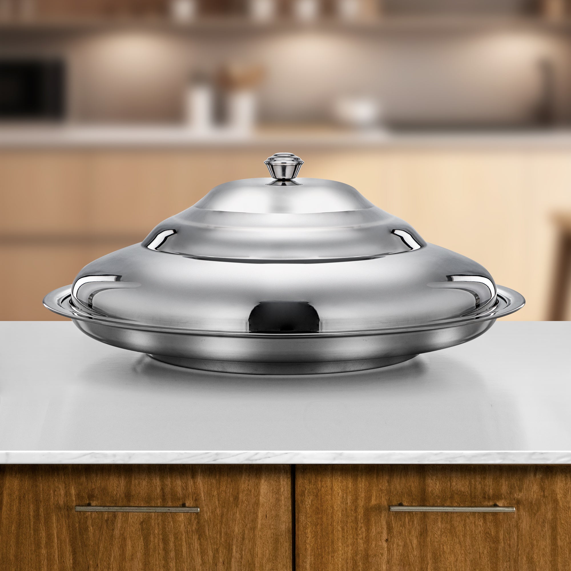 صينية المرجان كوزي ستانلس ستيل فضي 70 سم (STS0293622)