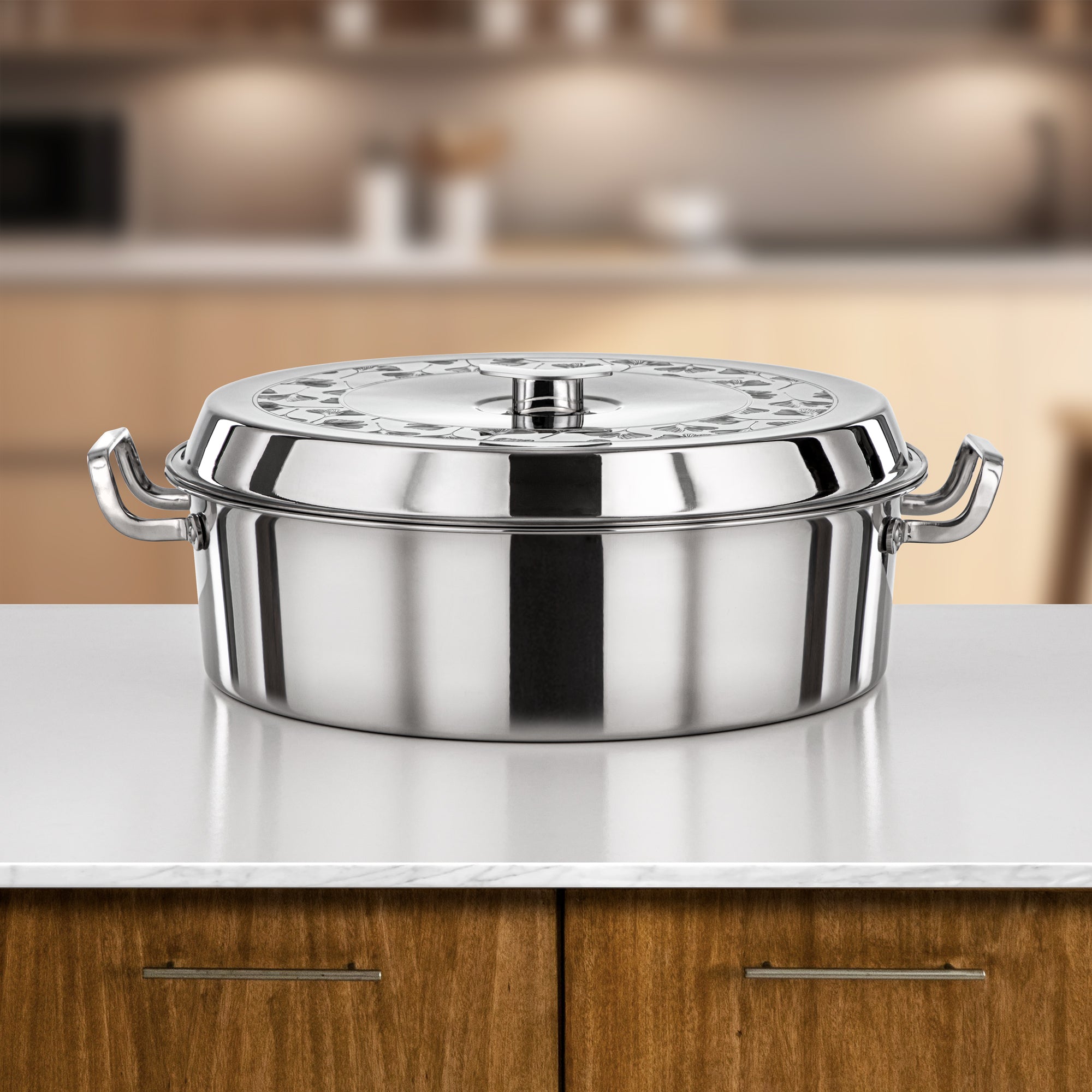 المرجان بدر حرارات 35 سم فضي