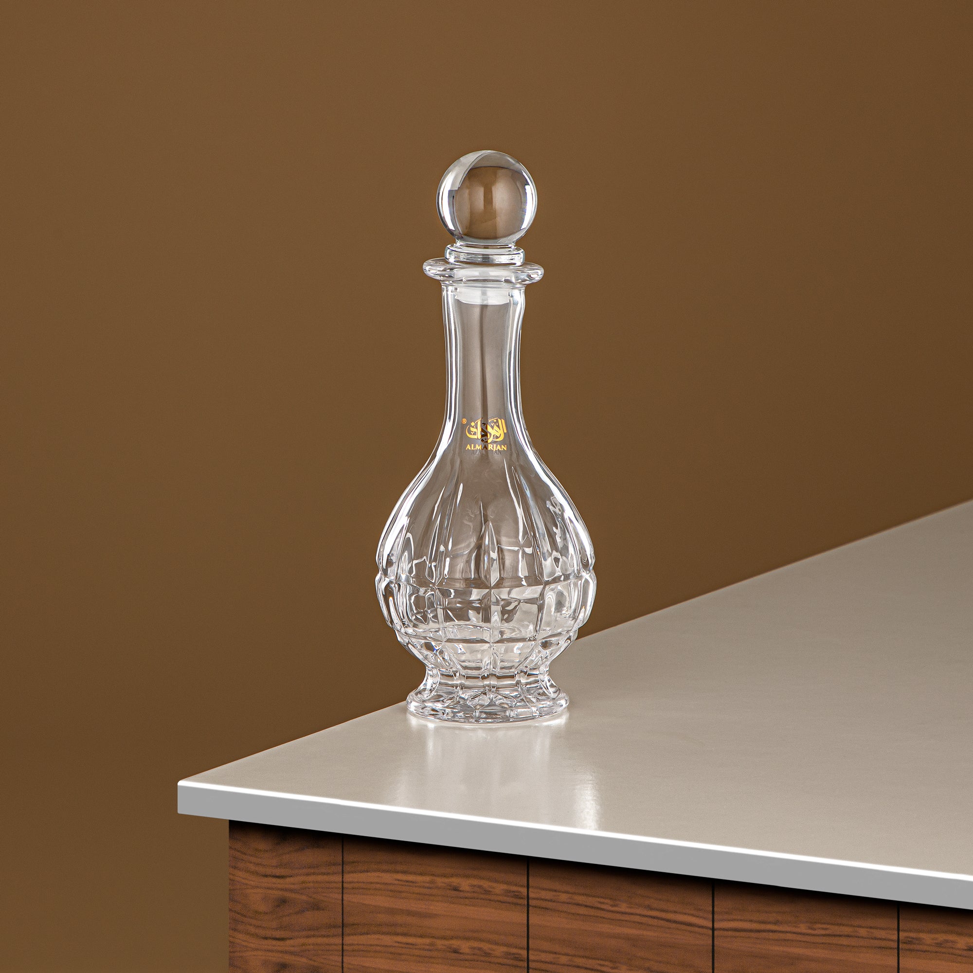 زجاجة عطر المرجان 200 مل (VR-D21-5-Clear) - زجاج بمقبض بجعة | مجموعة البجعة