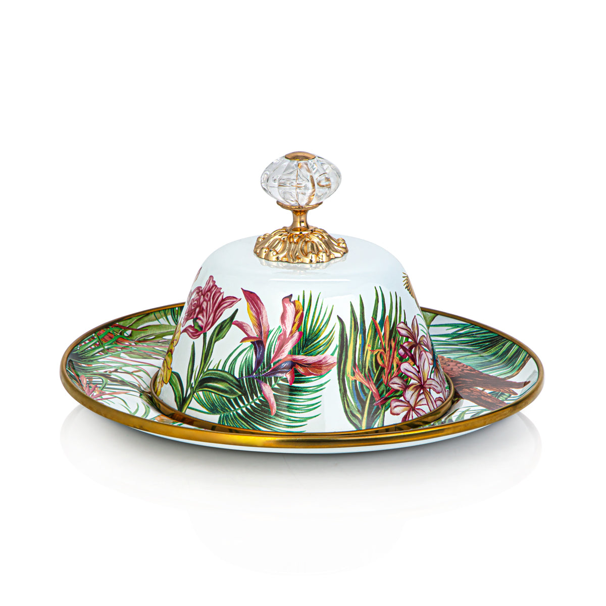 Almarjan Tohfa Collection Enamel Butter Plate - 287421069