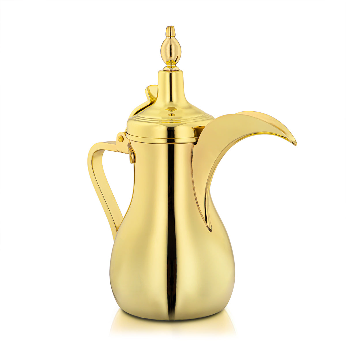 ALMARJAN 1.5 Liter Stainless Steel Dallah Gold K0874Y48