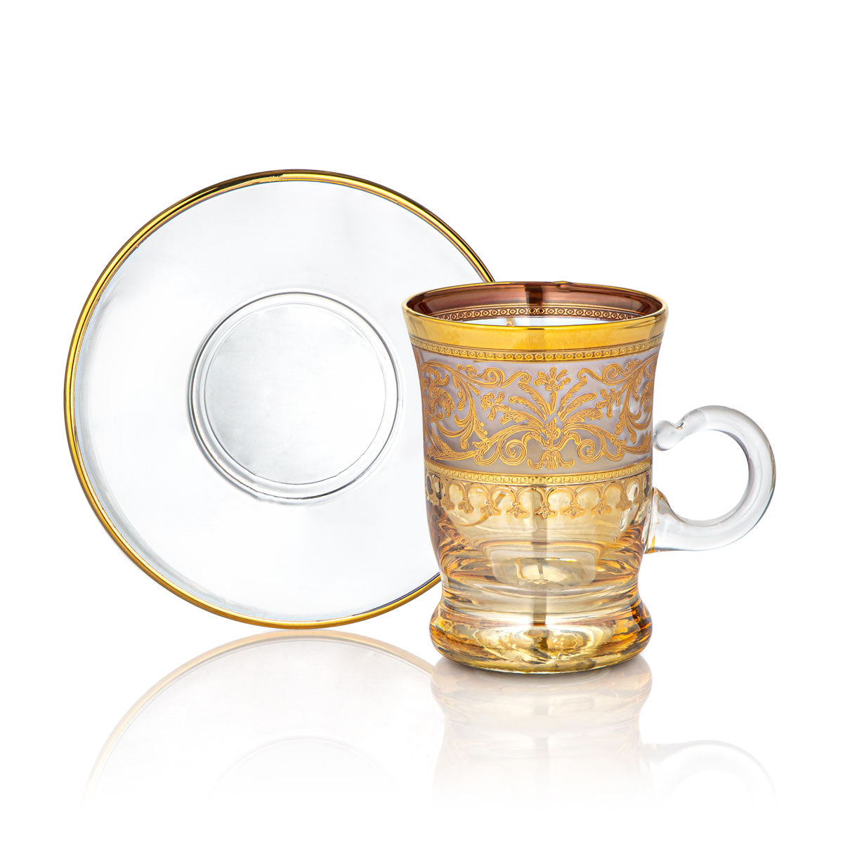 Combi 6 Pieces Glass Tea Cup Set - G917ZS-35/11