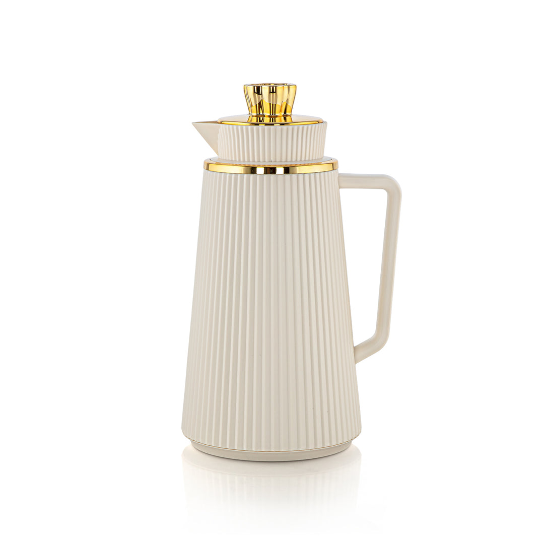 Almarjan 2 Pieces Vacuum Flask Set Ivory & Gold - JT22-100/130 IV/G