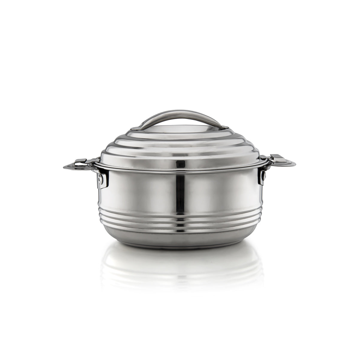 Almarjan 1000 ML Casa Collection Stainless Steel Hot Pot Silver - STS0290610