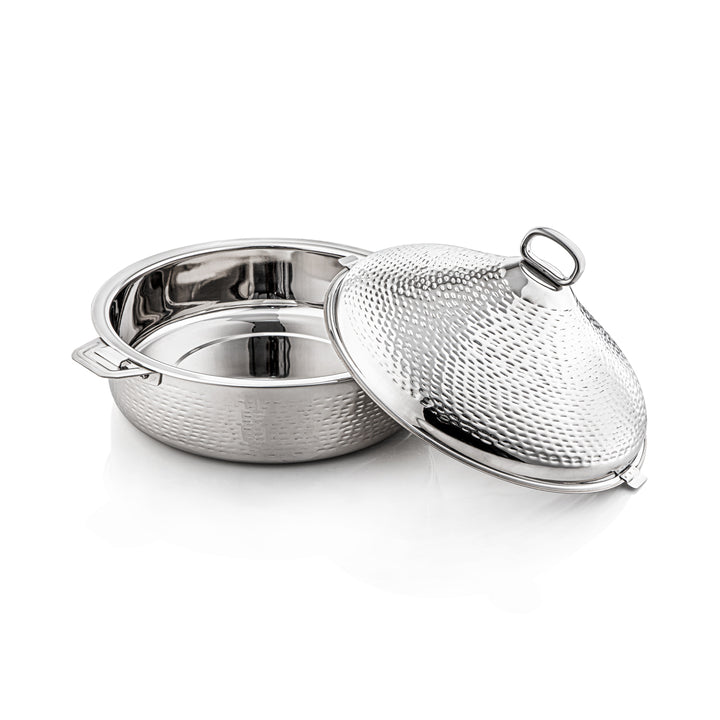 Almarjan 35 CM Abeer Collection Stainless Steel Hot Pot Silver - H21M53 Lock