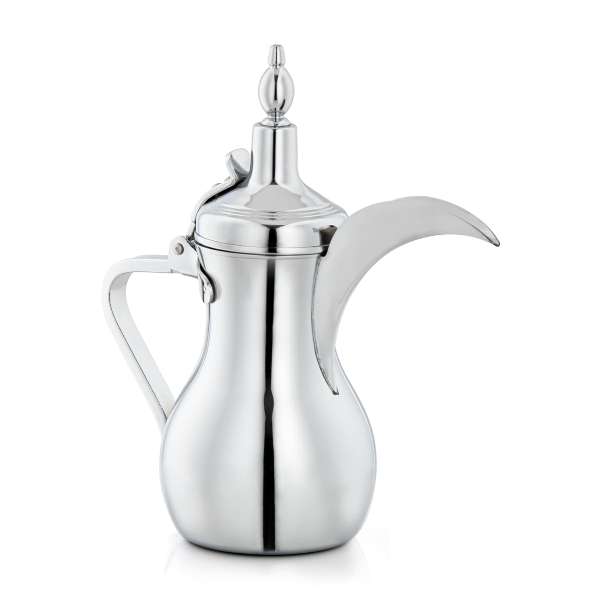 ALMARJAN 1 Liter Stainless Steel Dallah Silver K0874C32