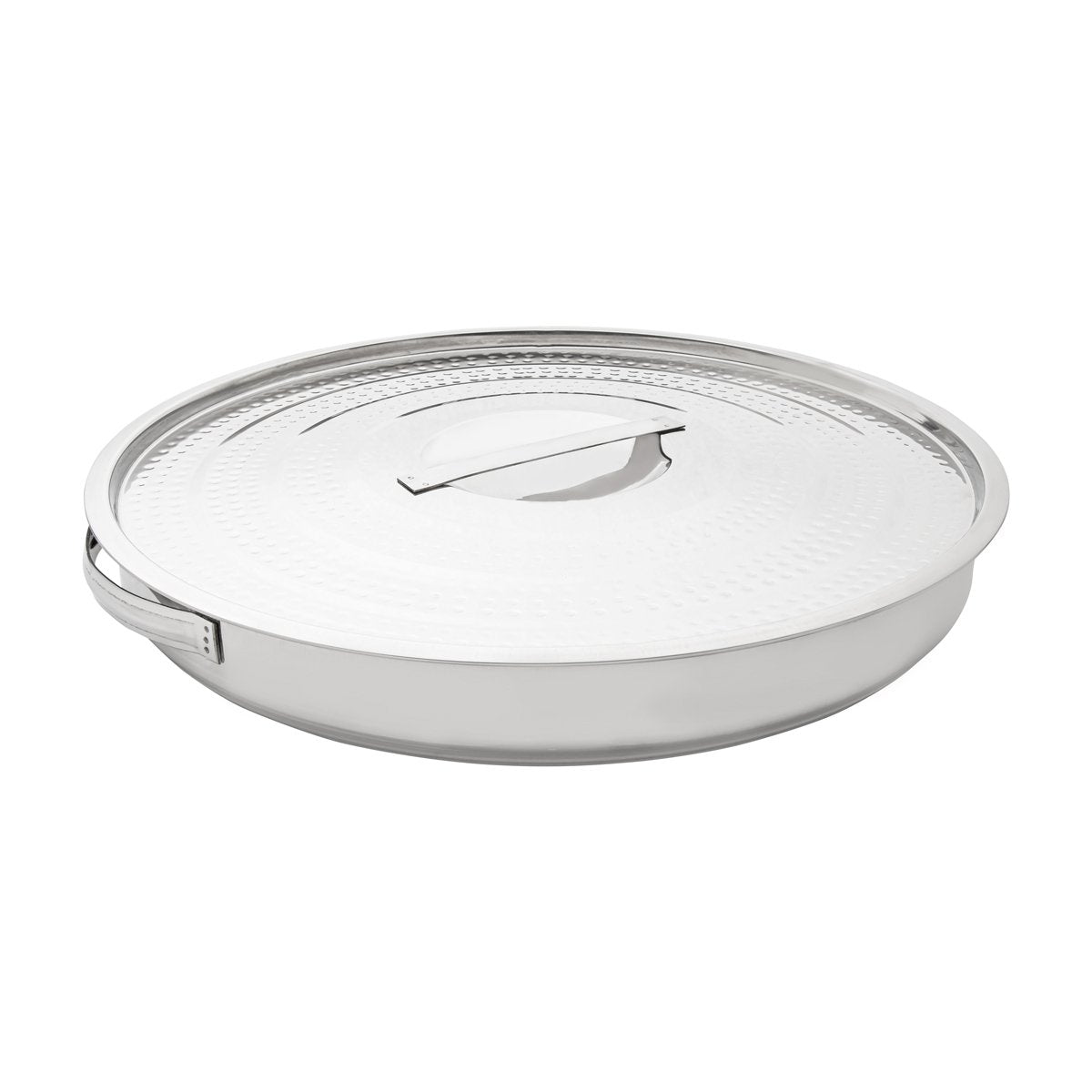 Almarjan 42 CM Stainless Steel Breakfast Tray With Cover Silver - STS0200660